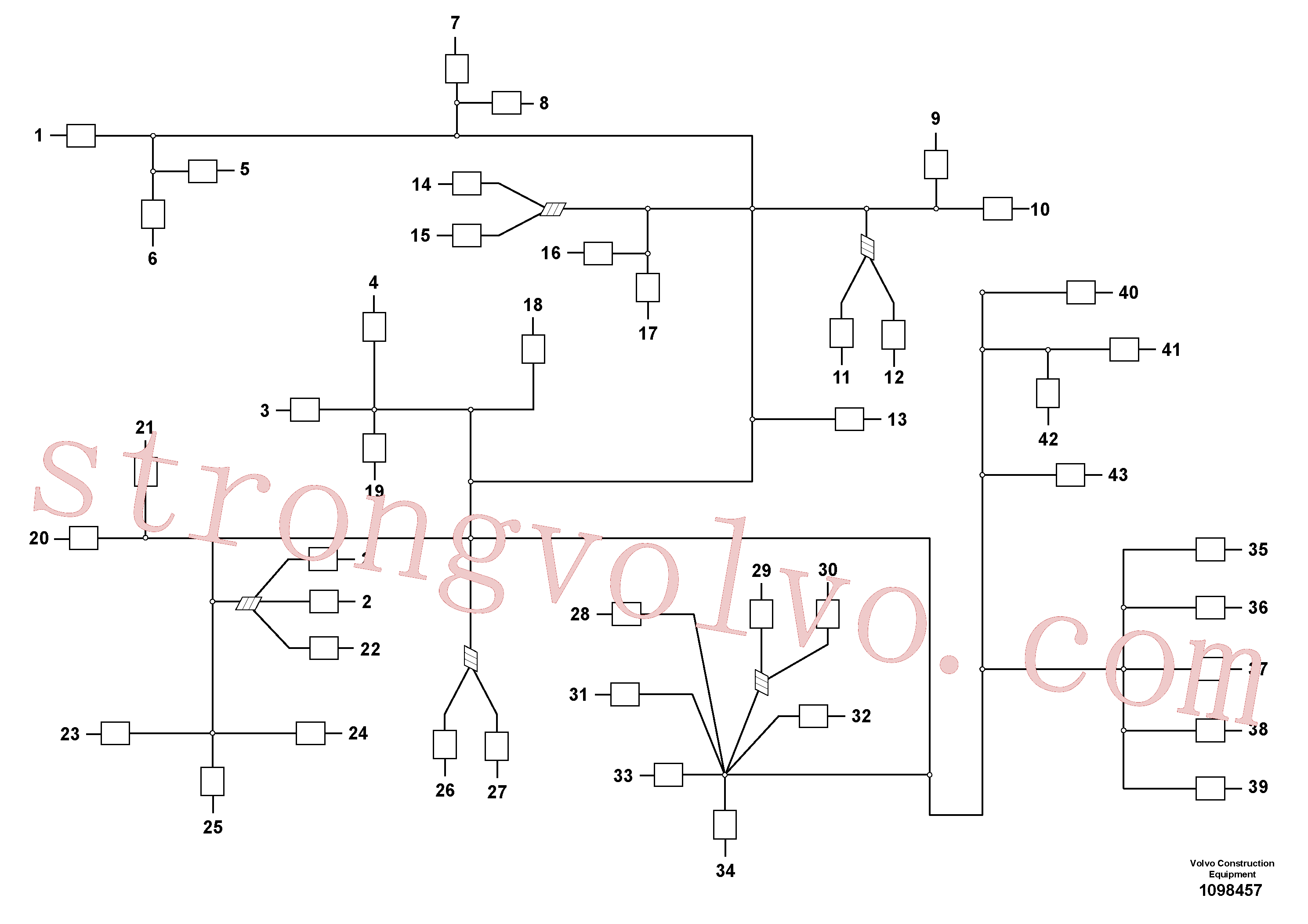 VOE14569617 Volvo Cablagem principal(1098457 Montagem)