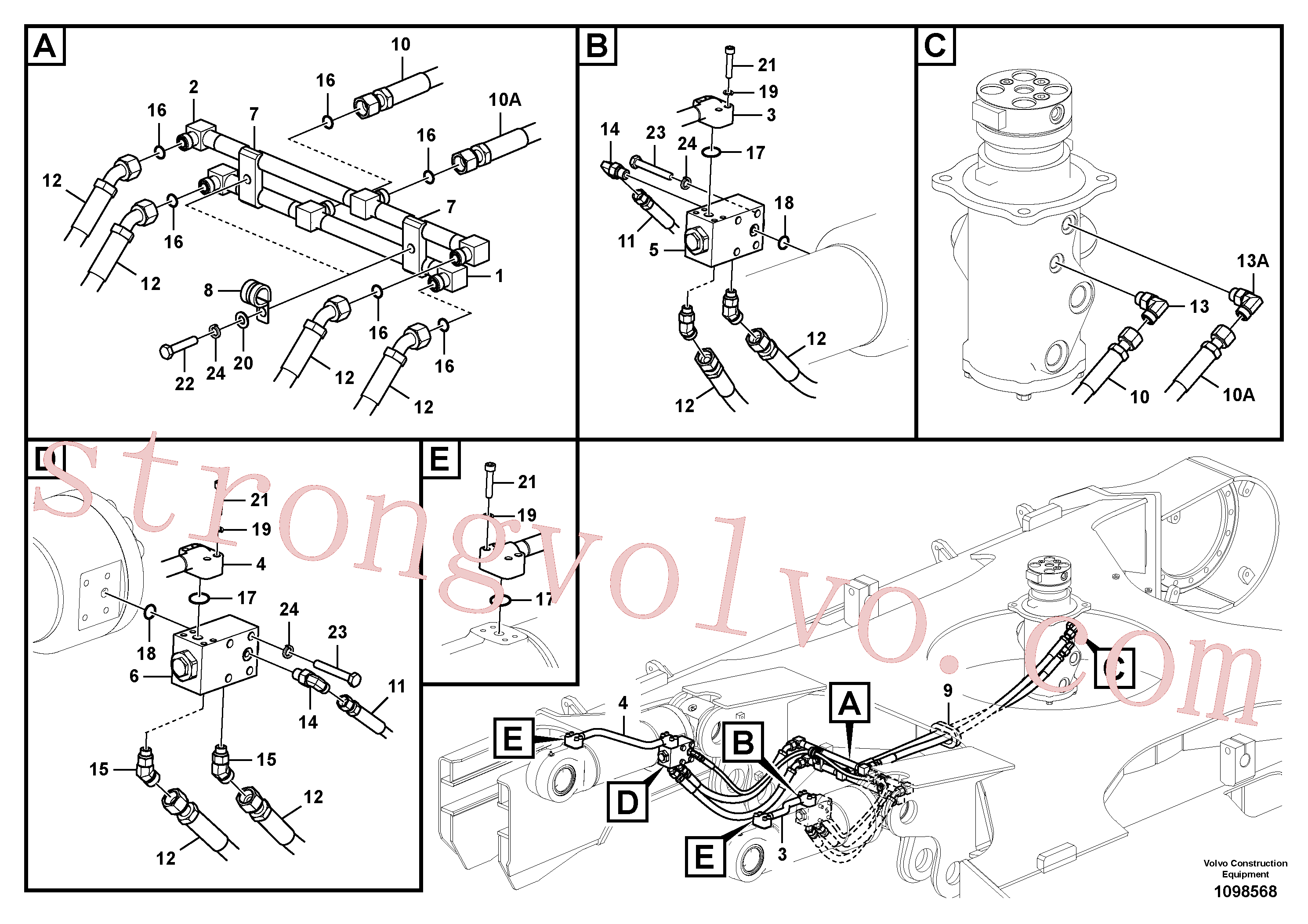 VOE14675453 Tubo Volvo escavadeira