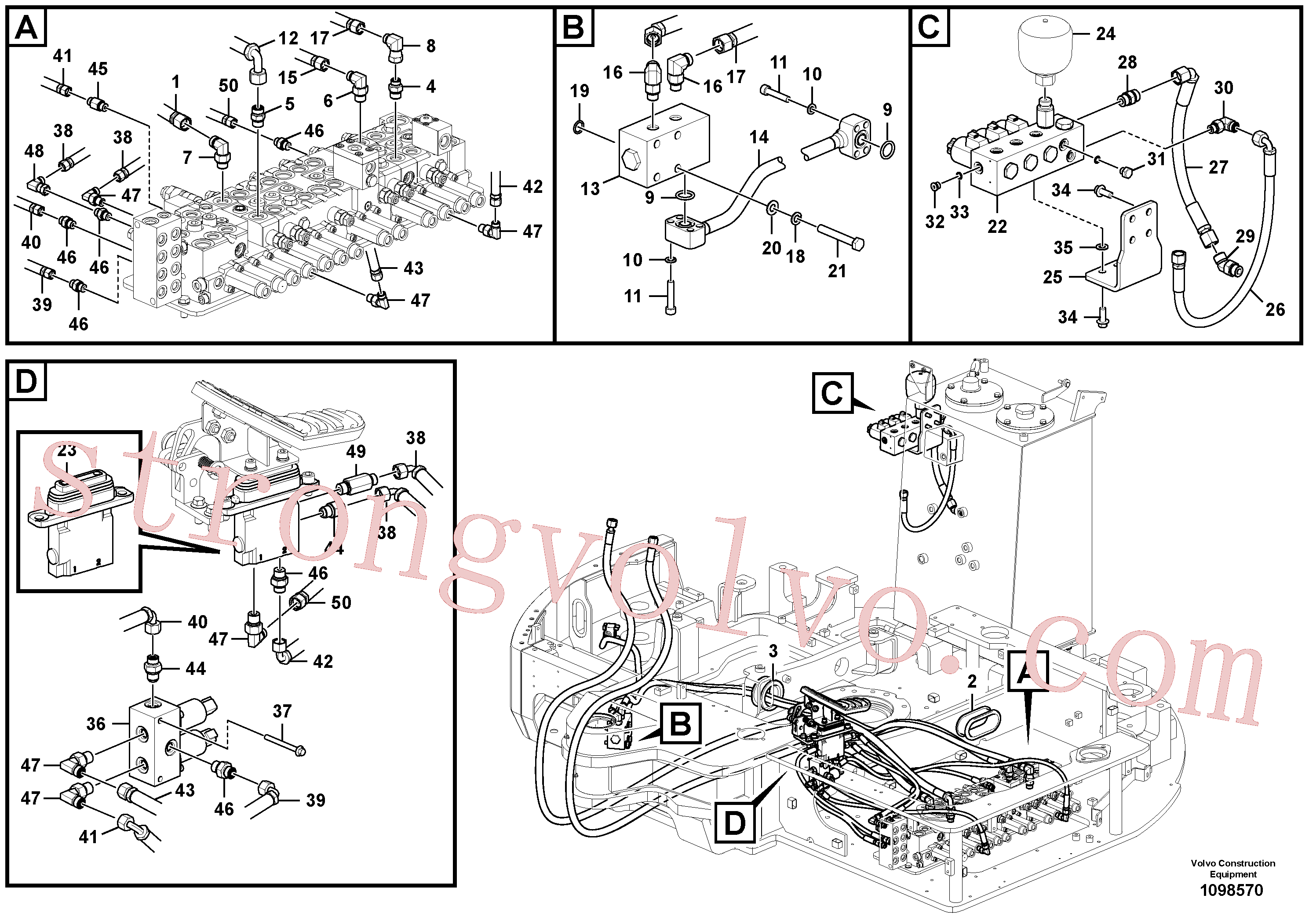 Volvo Montagem VOE997511 Parafuso soquete sext Acessórios