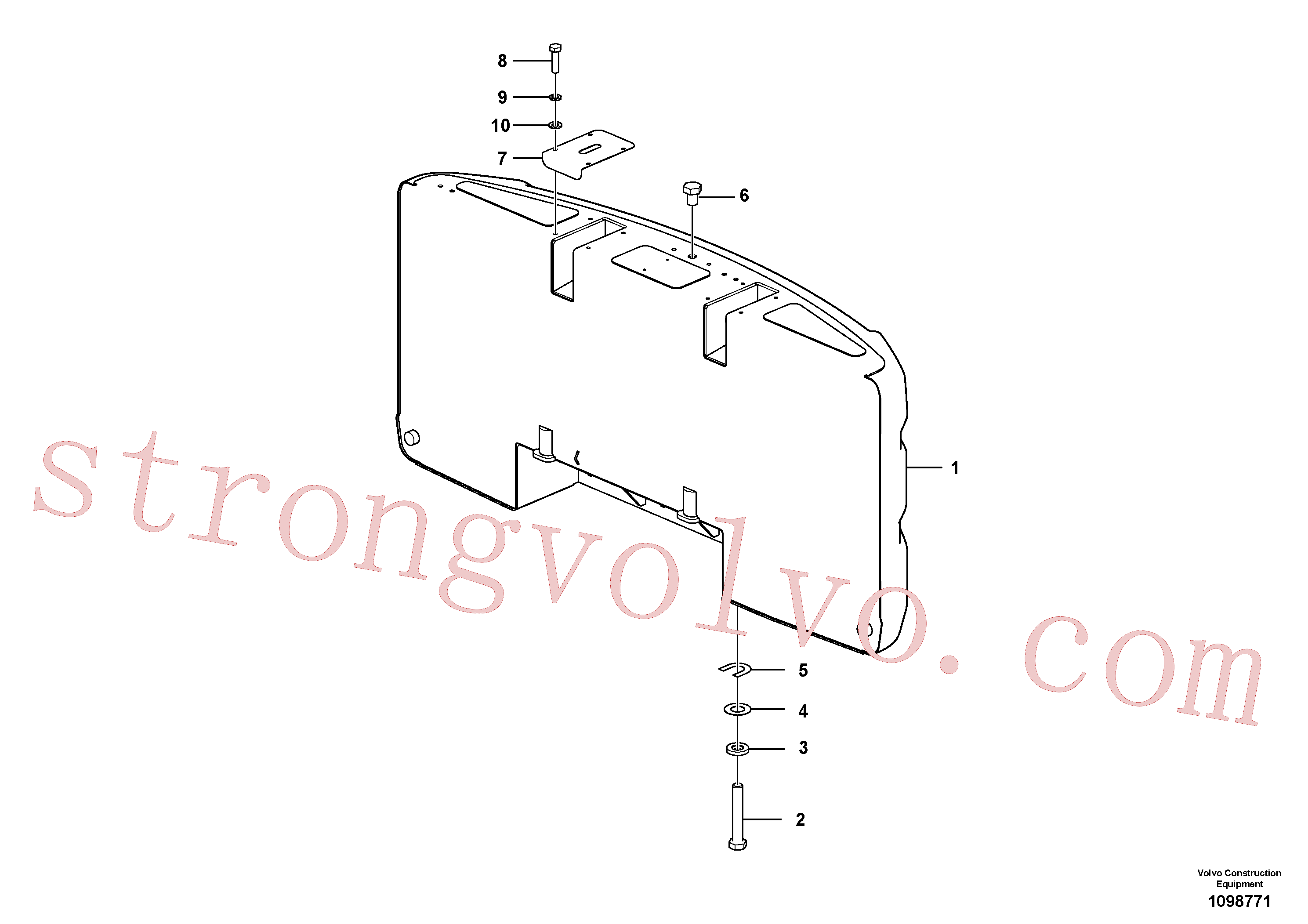 VOE60110019 Volvo Contrapesos(1098771 Montagem)