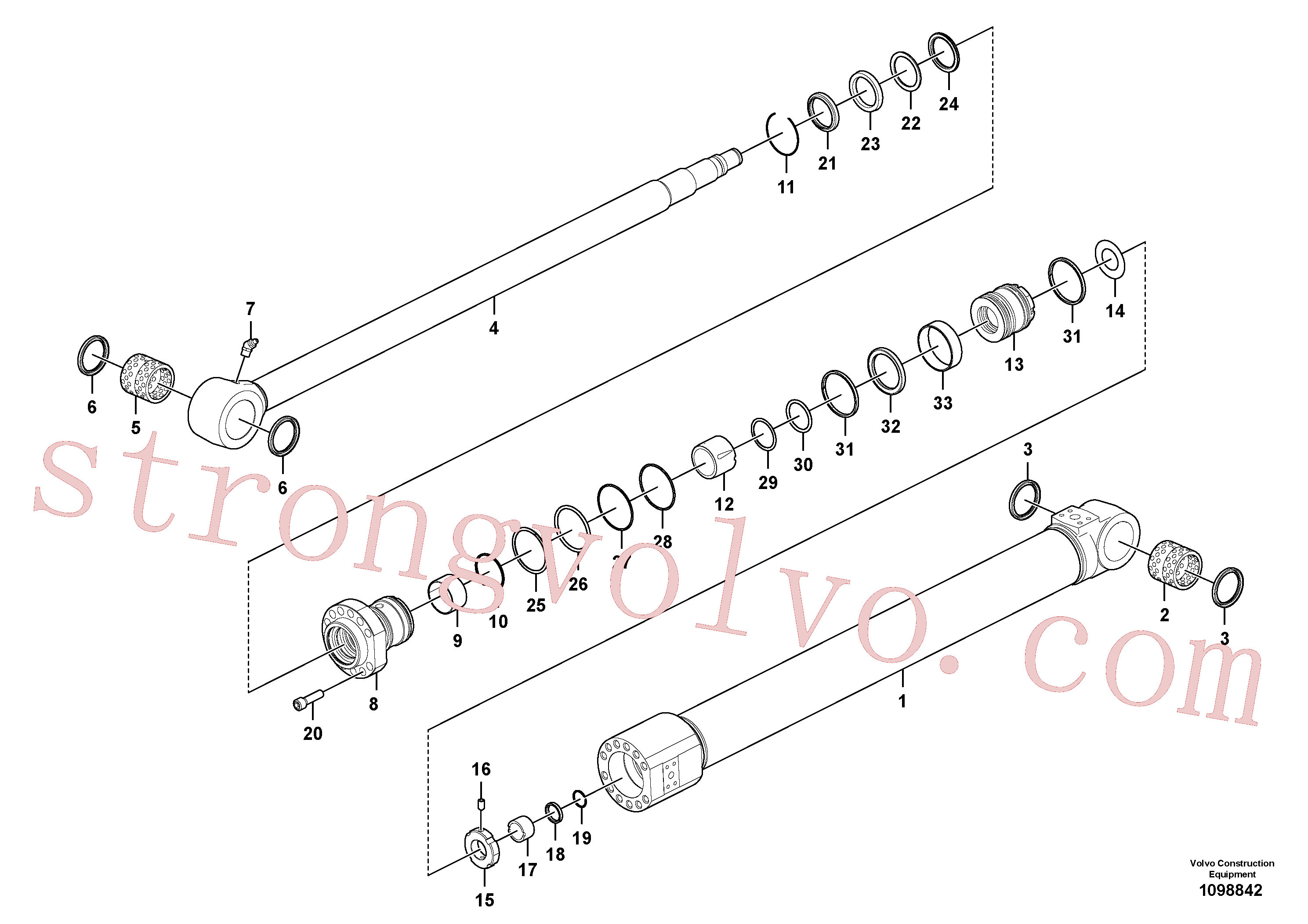 Volvo Acessórios para escavadeira VOE14546800 Arruela Acessórios