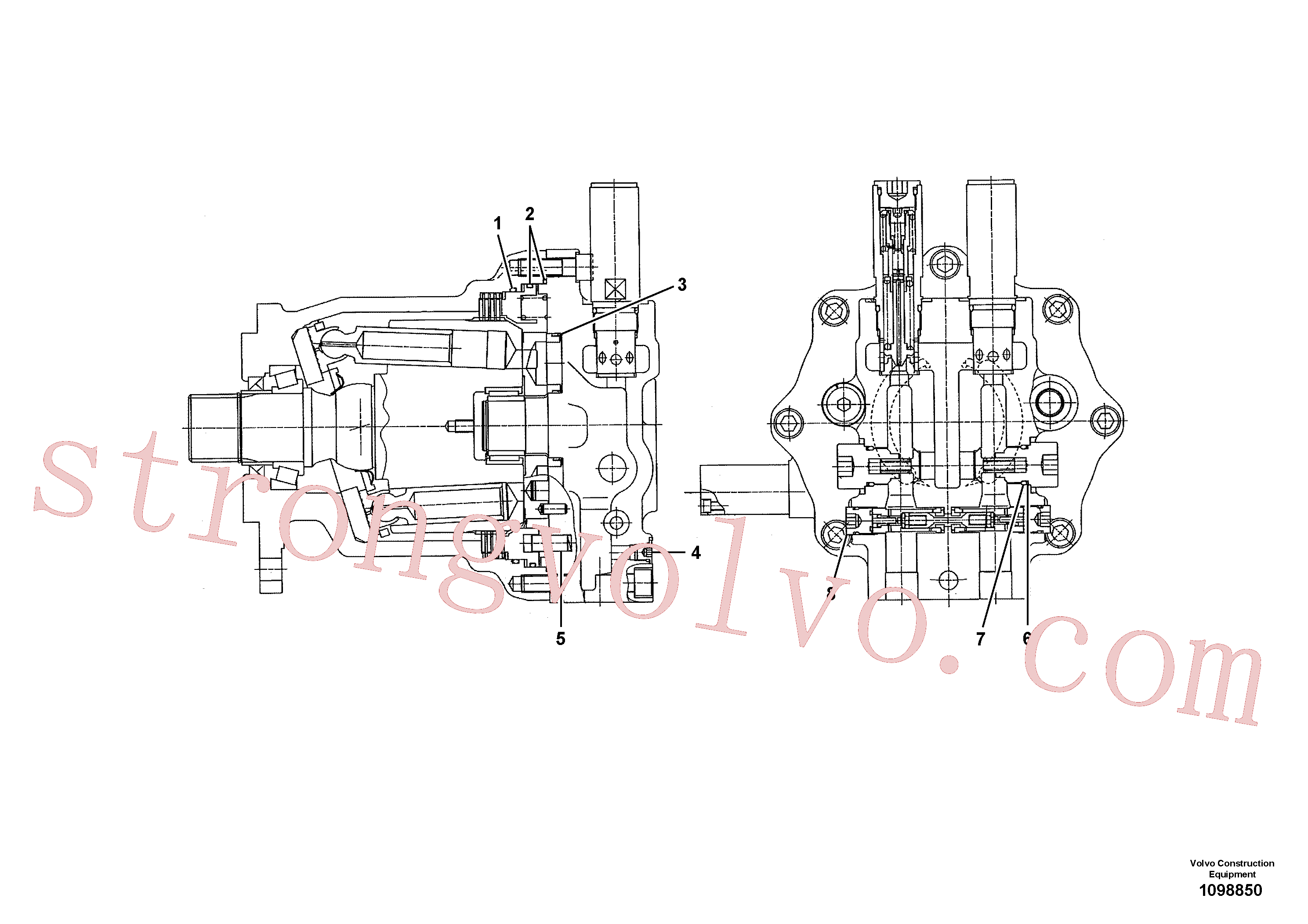Atacado VOE14685908 Anel-o Volvo escavadeira