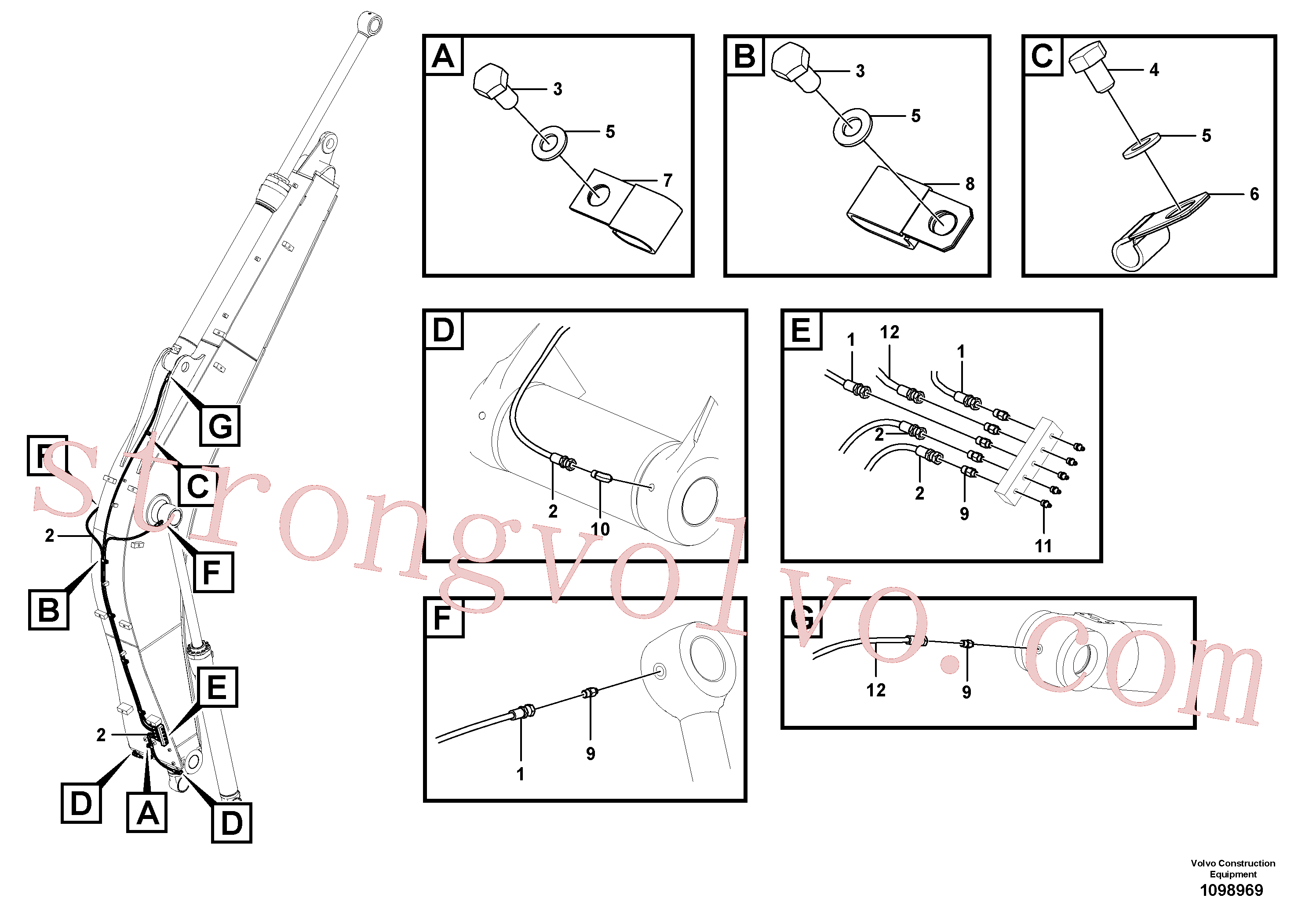 SA9482-02111 Volvo Tubagem de massa(1098969 Montagem)