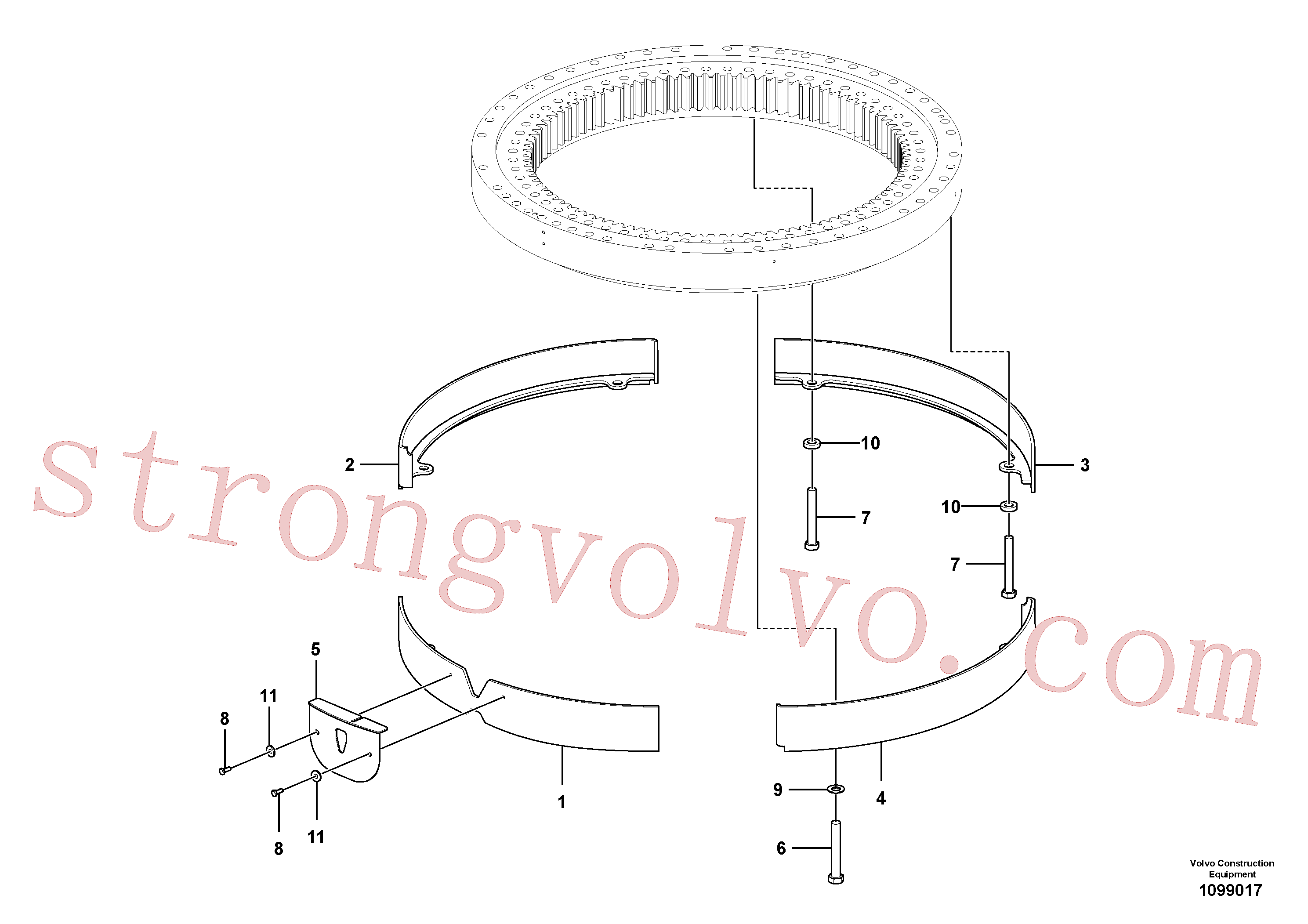 Volvo Montagem VOE60110051 Parafuso sextavado Acessórios
