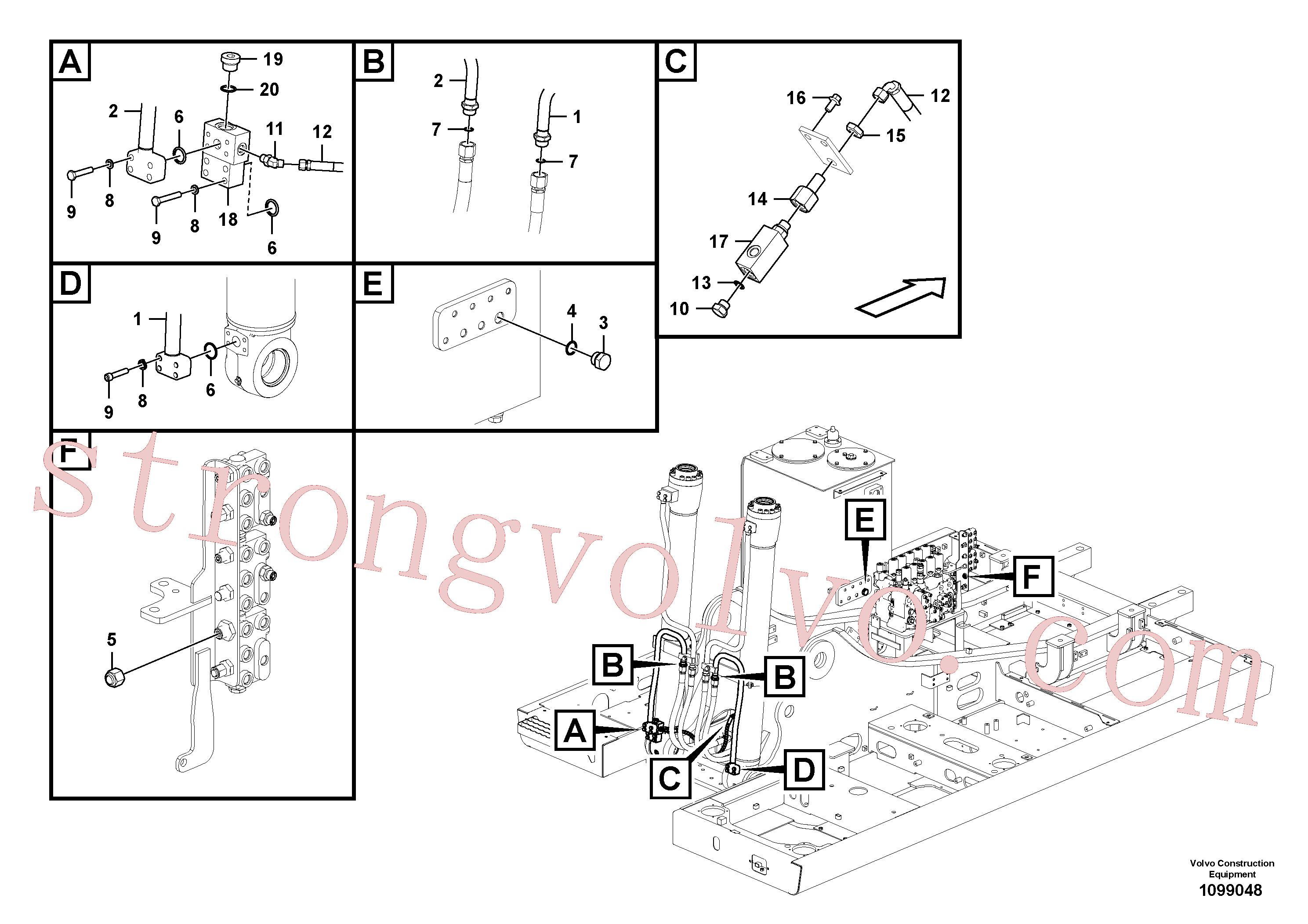 VOE14677642 Pipe Inscreva-se para Volvo Acessórios para escavadeira
