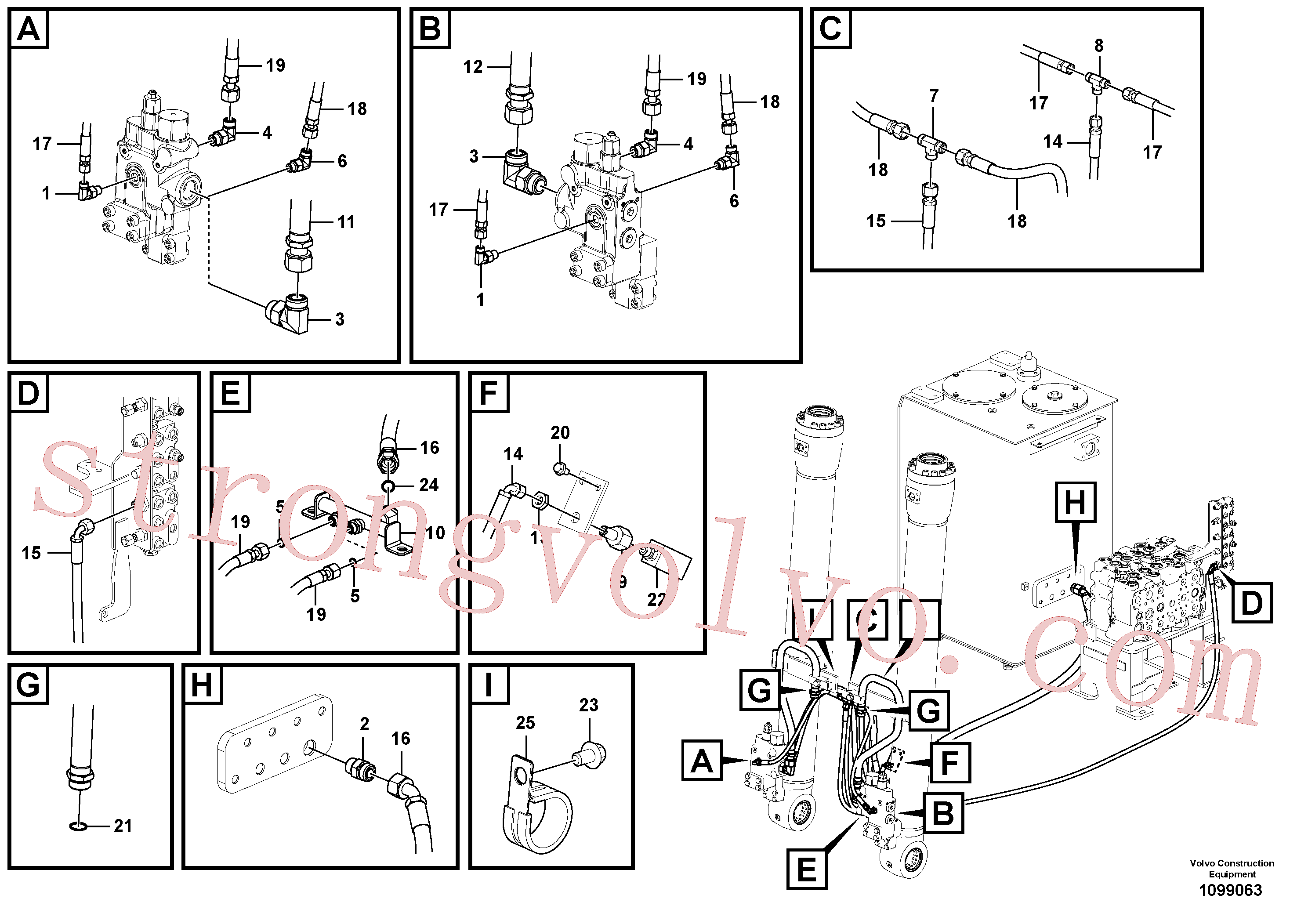 Volvo Montagem VOE14612388 Tubo Acessórios