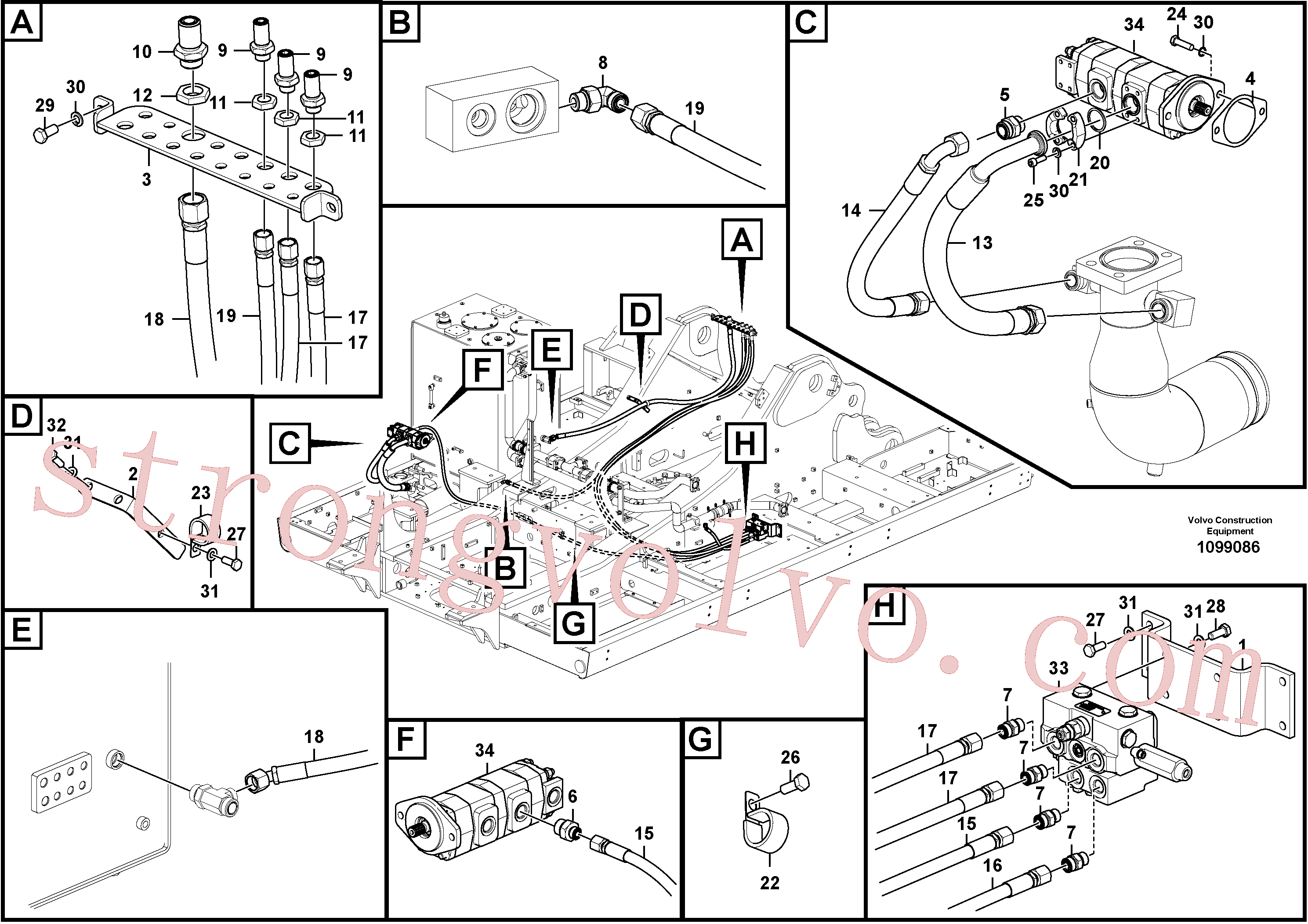 VOE15800881 Volvo(1099086 Montagem)