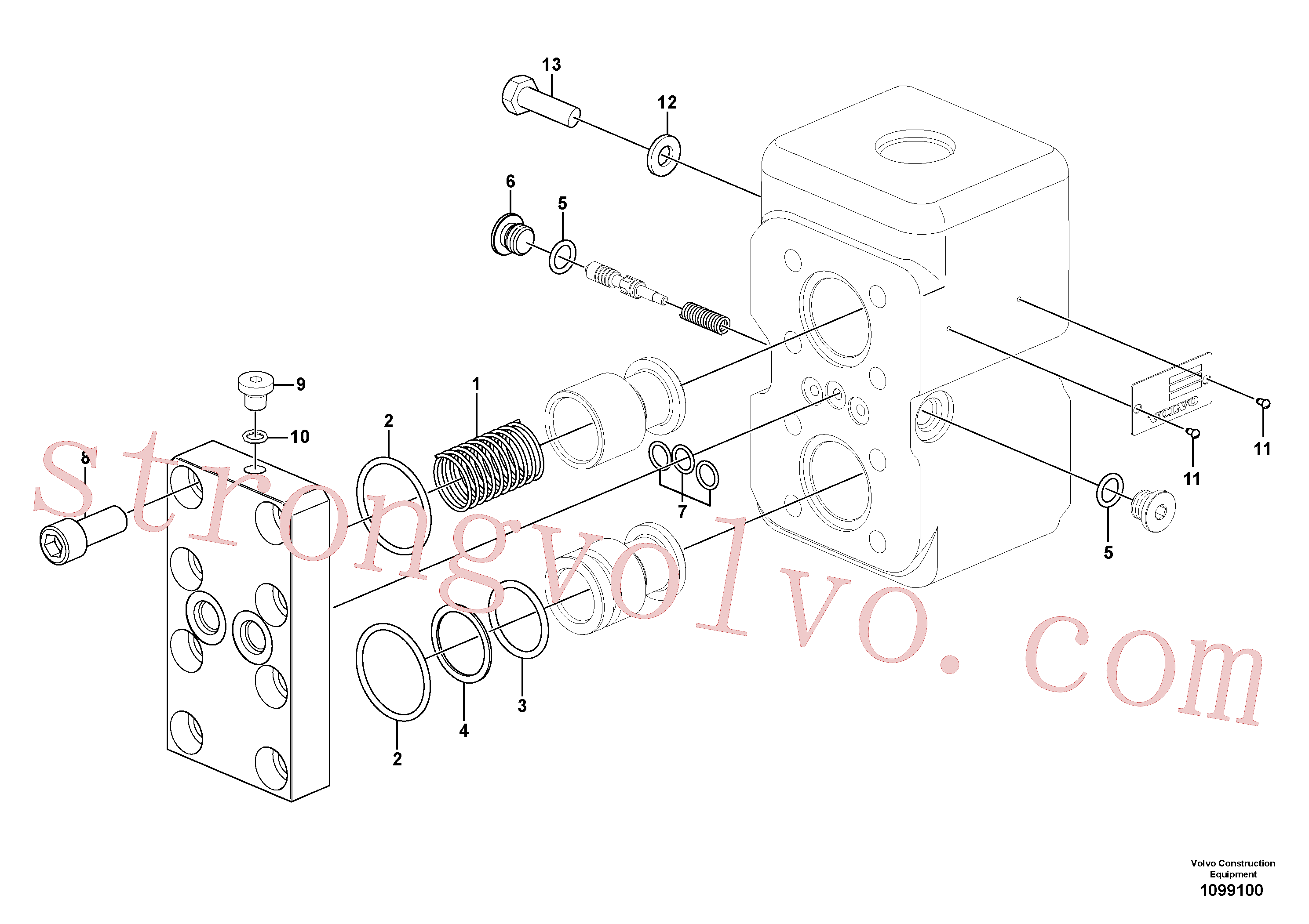 China Made VOE14570847 Válvula Volvo Acessórios para escavadeira
