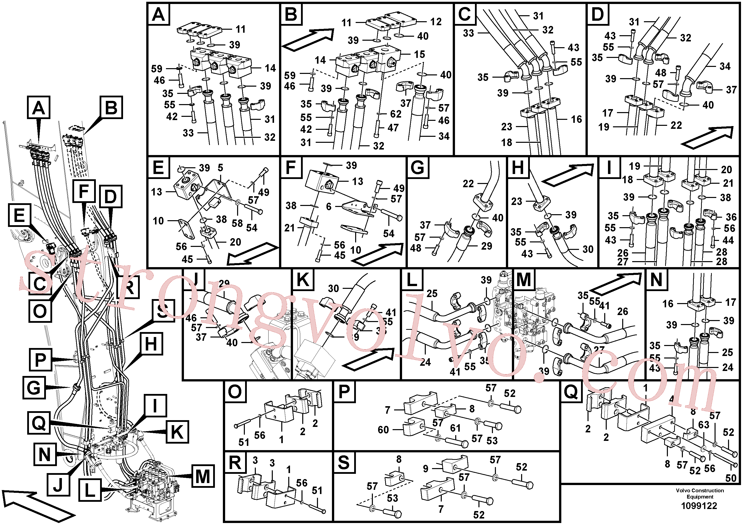 Volvo Acessórios para escavadeira VOE14650877 Pipe Acessórios