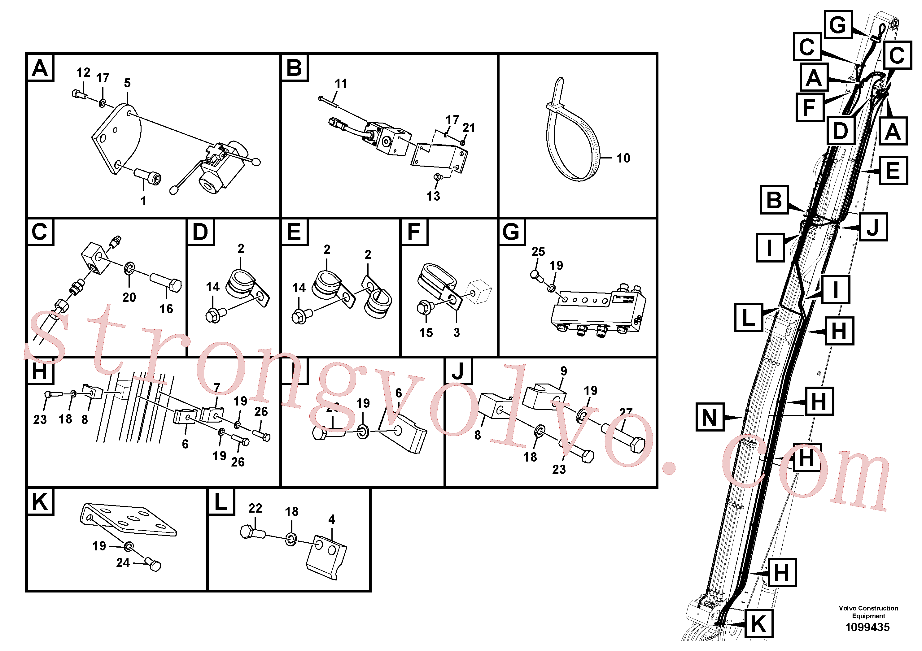 Atacado VOE60112578 Parafuso soquete sext Volvo escavadeira