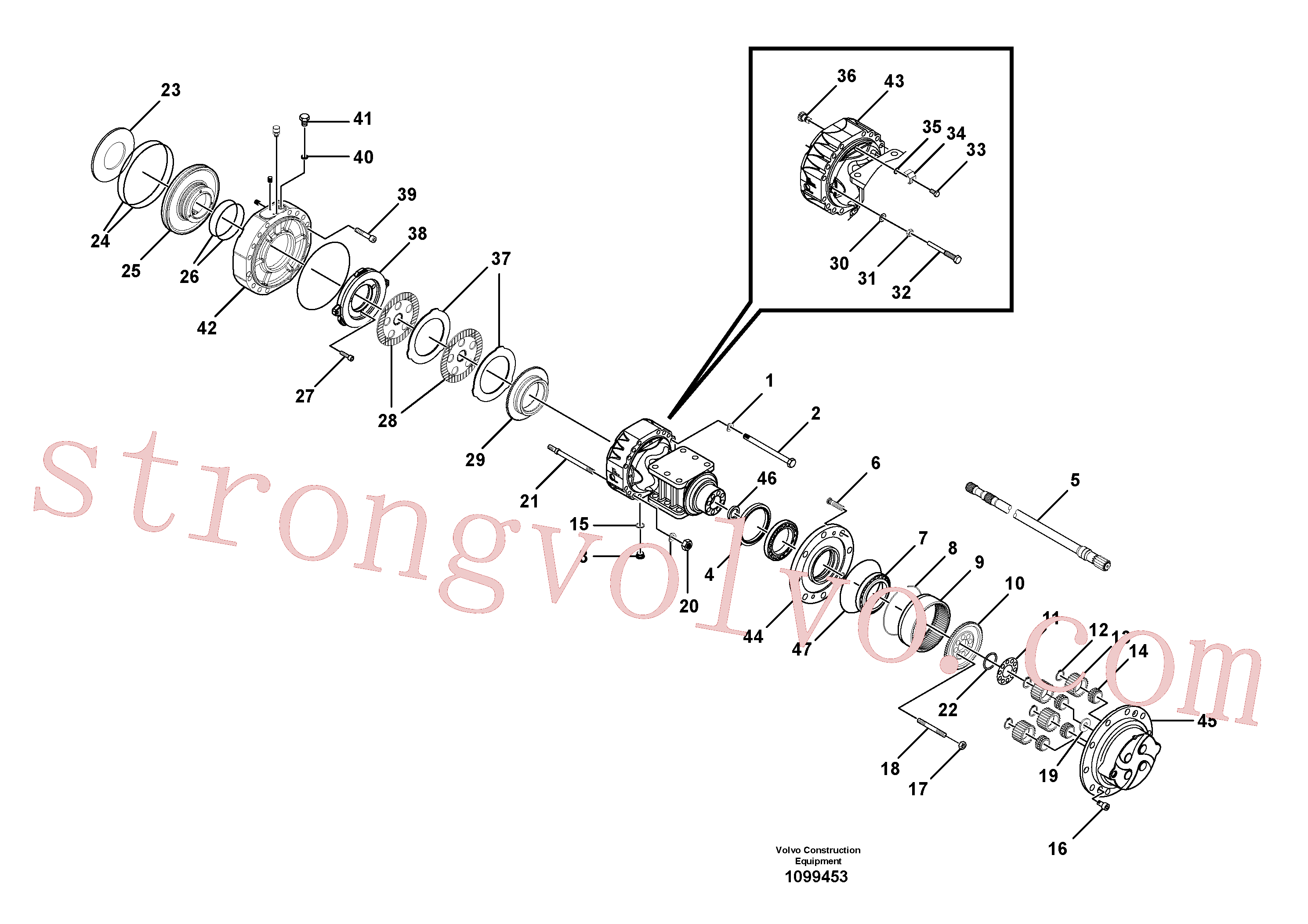 RM59153601 Volvo Eixo(1099453 Montagem)