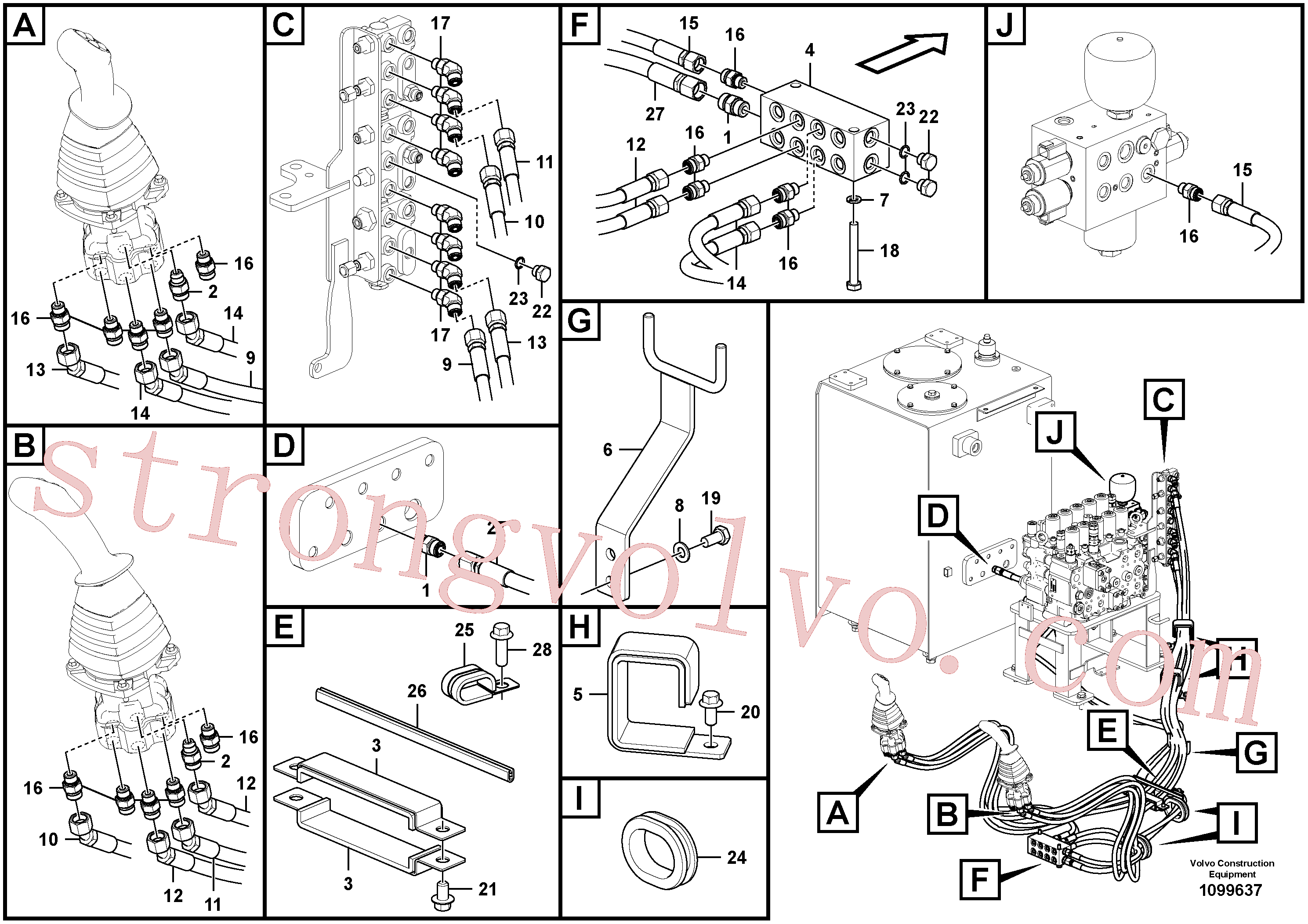 VOE14644149 Volvo Servo-sistema, válvula de comando à distância(1099637 Montagem)