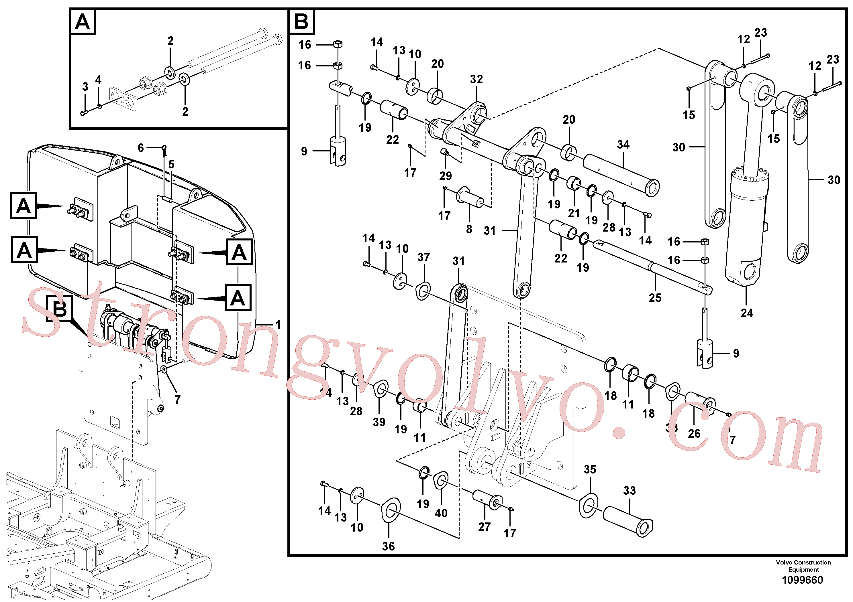VOE983371 Volvo Contrapesos, remoção(1099660 Montagem)