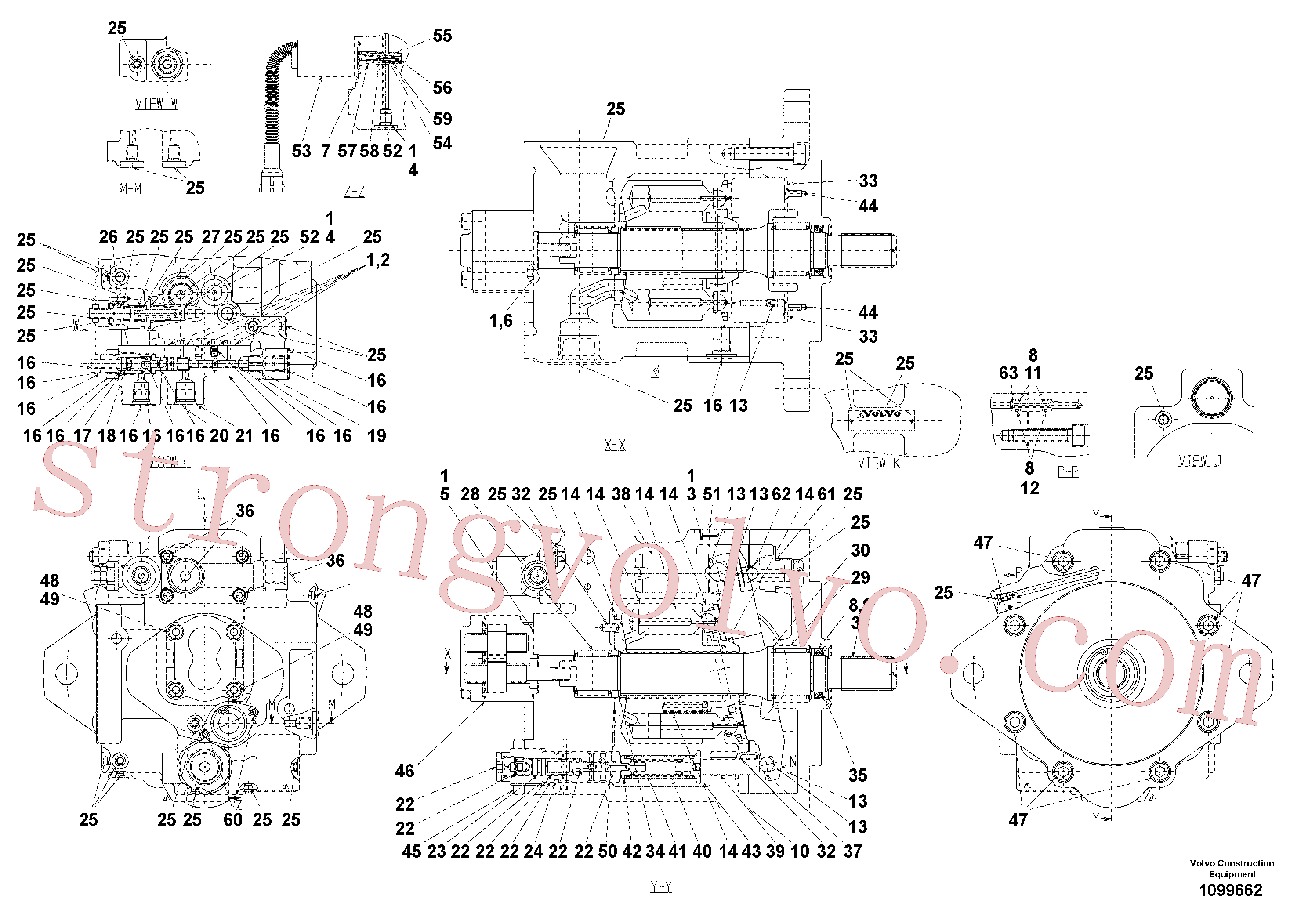 VOE14571668 Volvo Instalação da bomba(1099662 Montagem)
