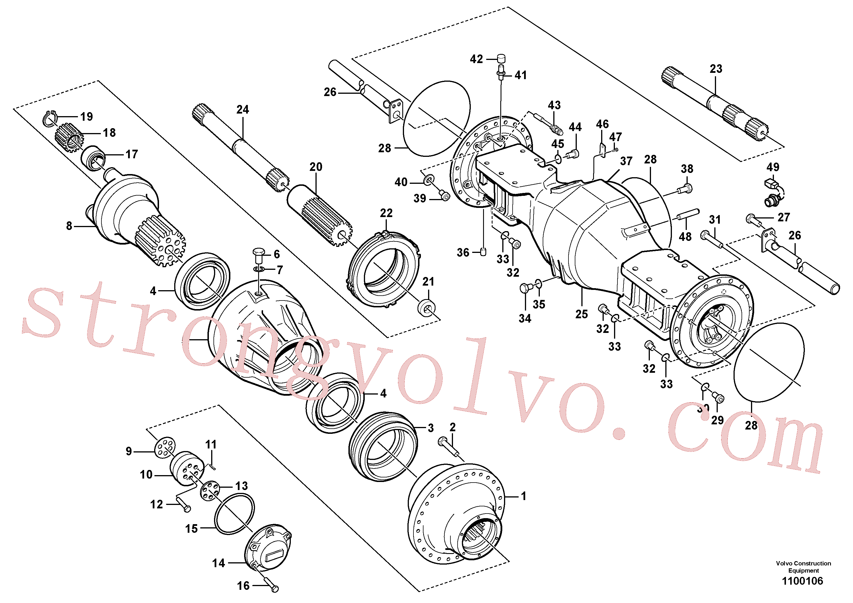 Volvo Montagem VOE997977 Parafuso sextavado Acessórios