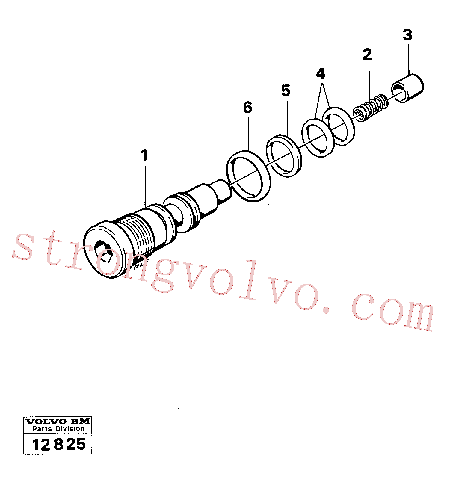 VOE6643641 Volvo Válvula de retenção(12825 Montagem)