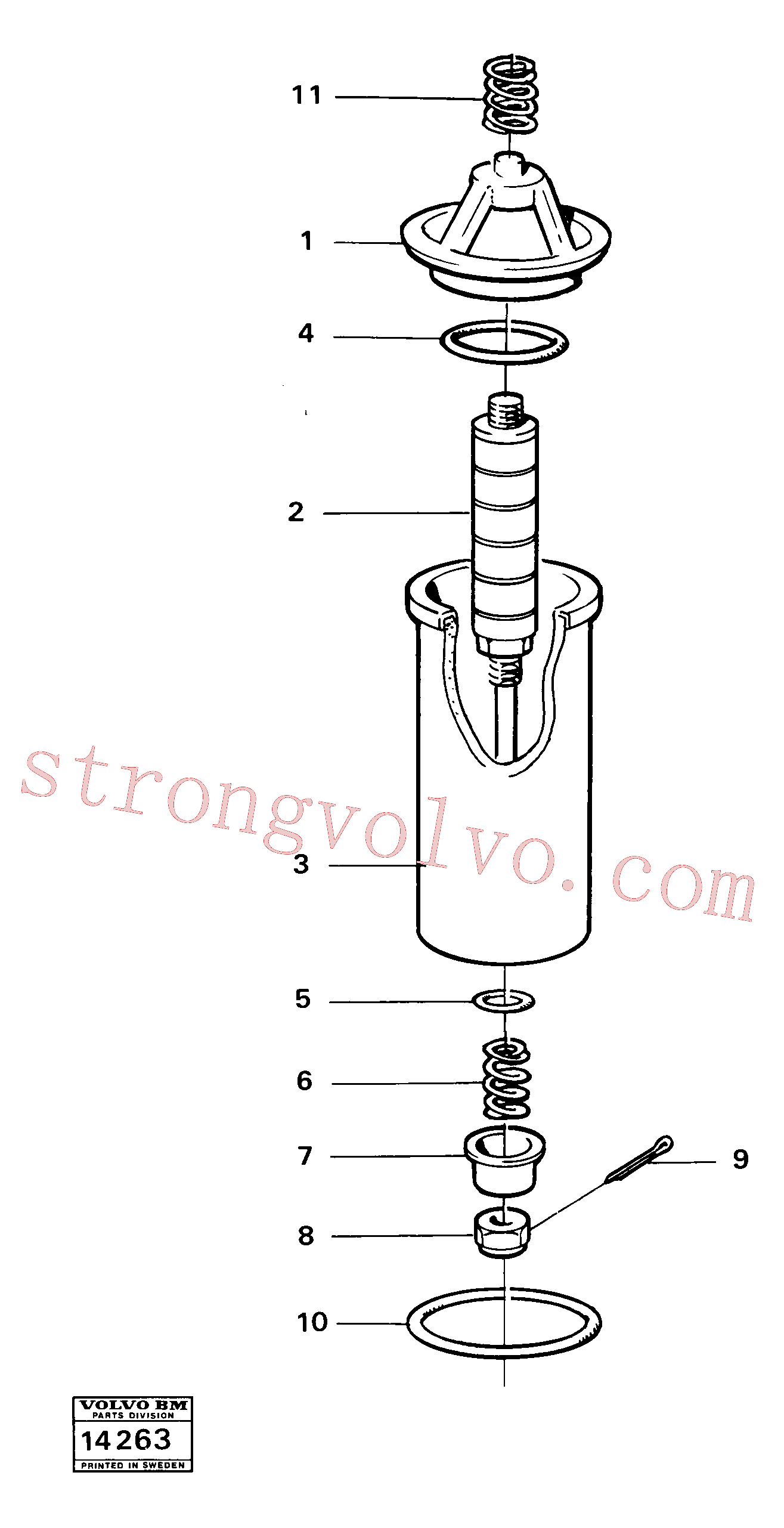 Volvo Acessórios para escavadeira VOE907825 Chaveta fendida Acessórios