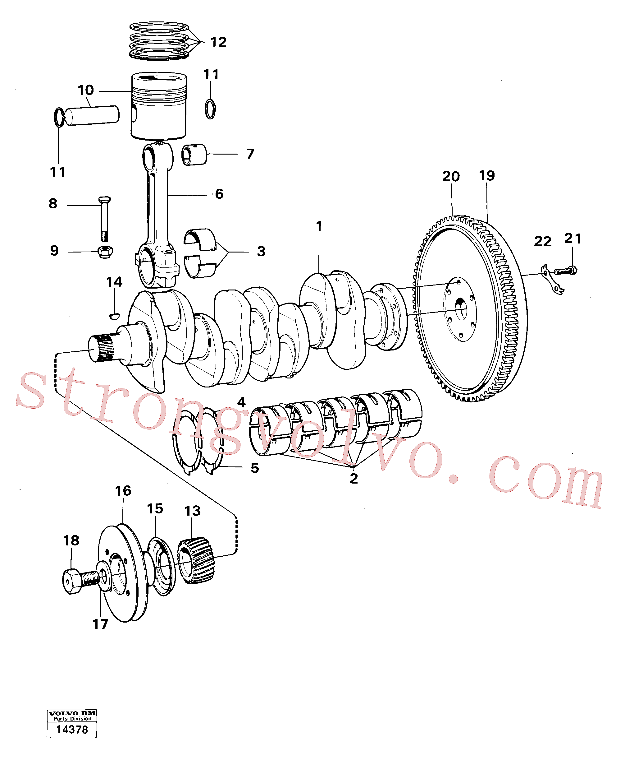 Volvo VOE914519 Anel de fixação Volvo Acessórios para escavadeira