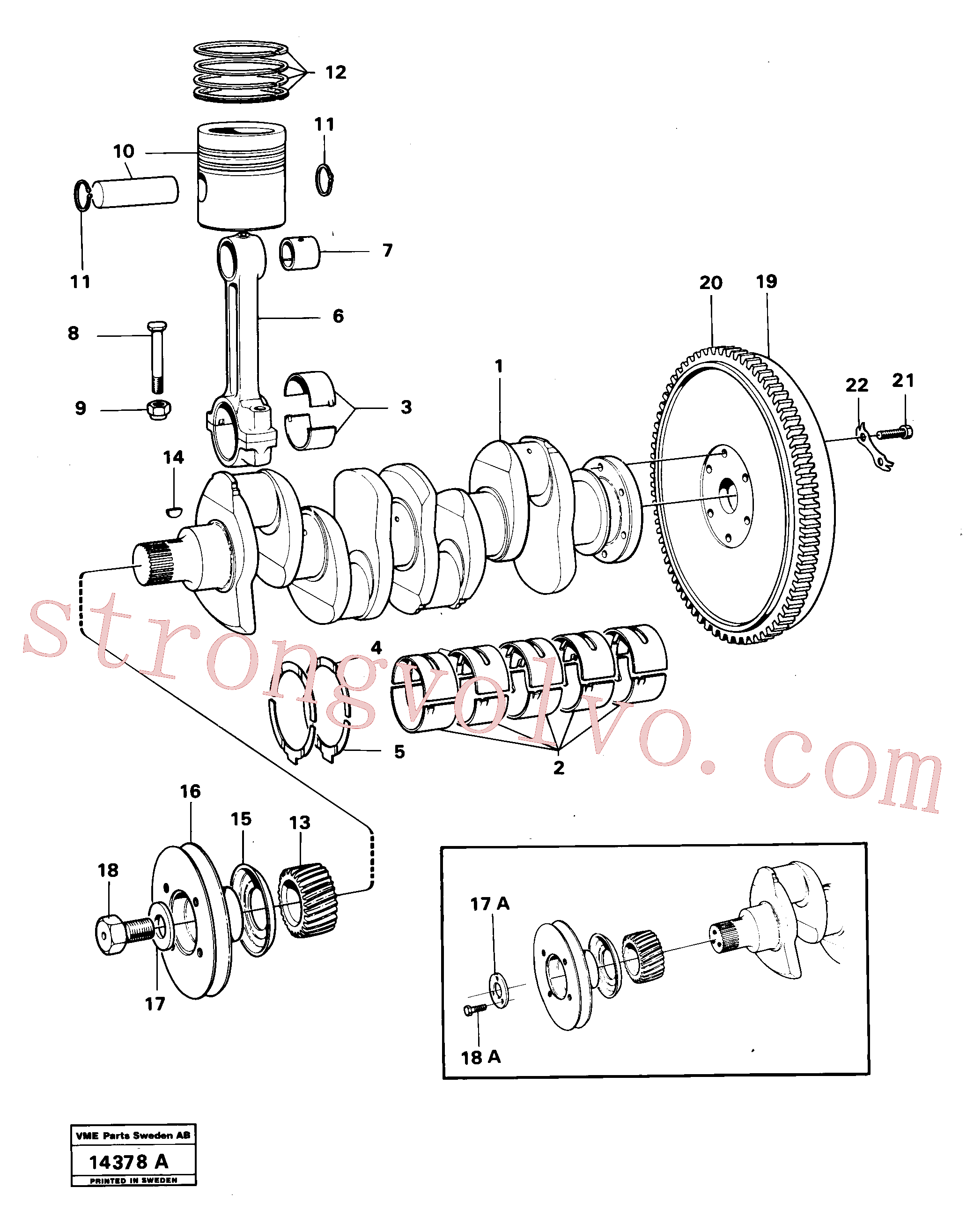 ZM2903749 Anel de fixação Volvo escavadeira
