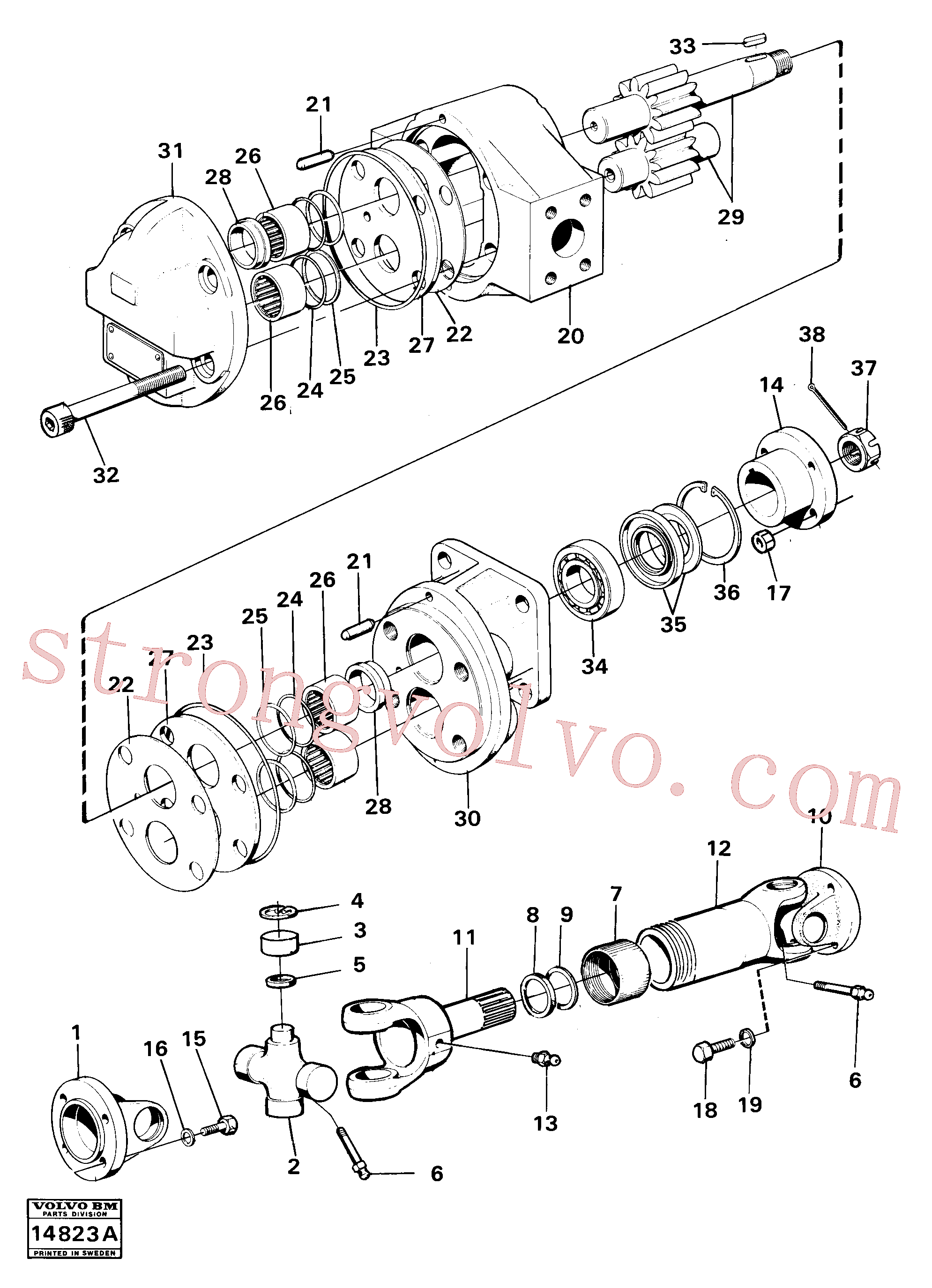 Volvo VOE914536 Anel trava Volvo Acessórios para escavadeira