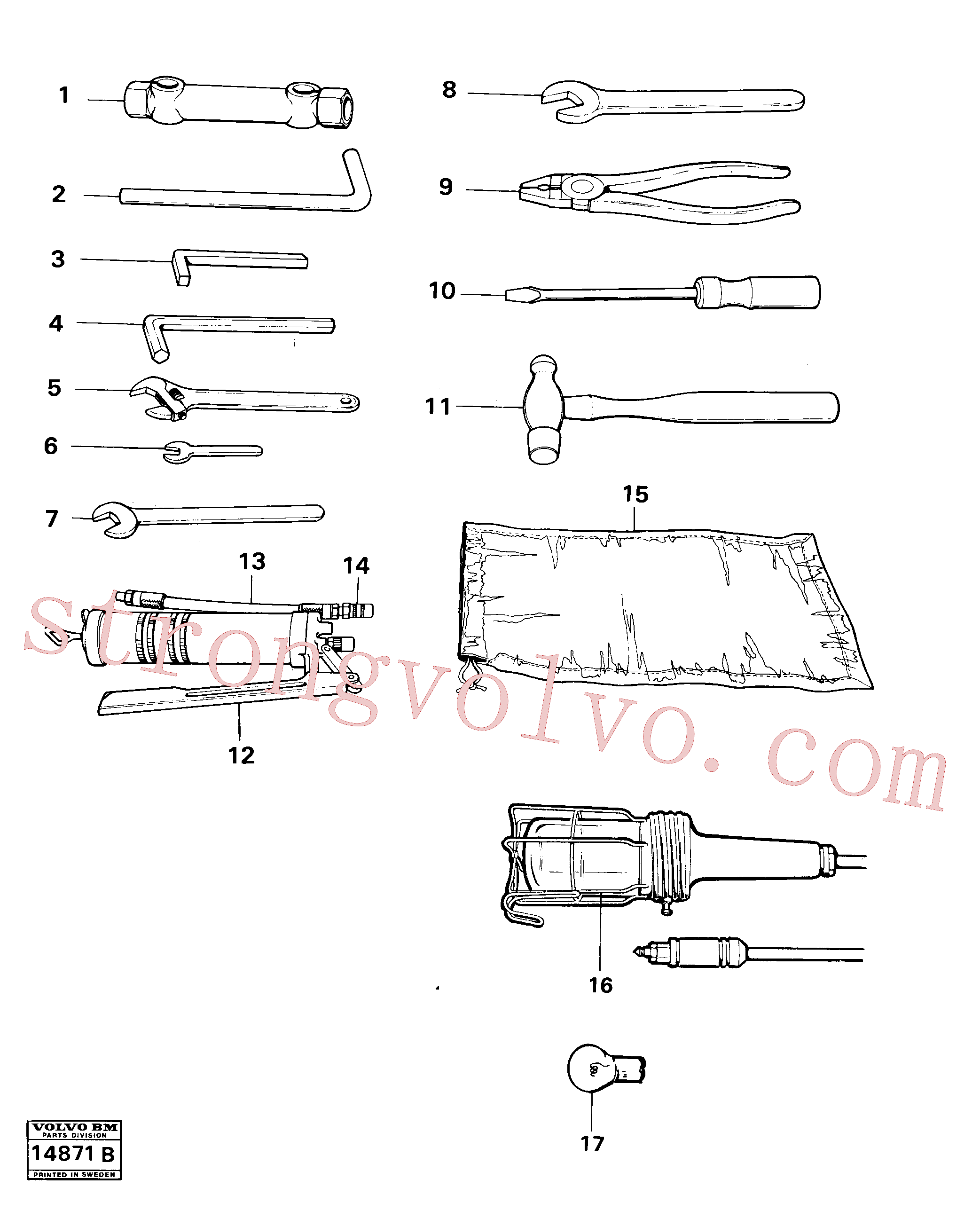 VOE962073 Volvo Ferramentas(14871B Montagem)