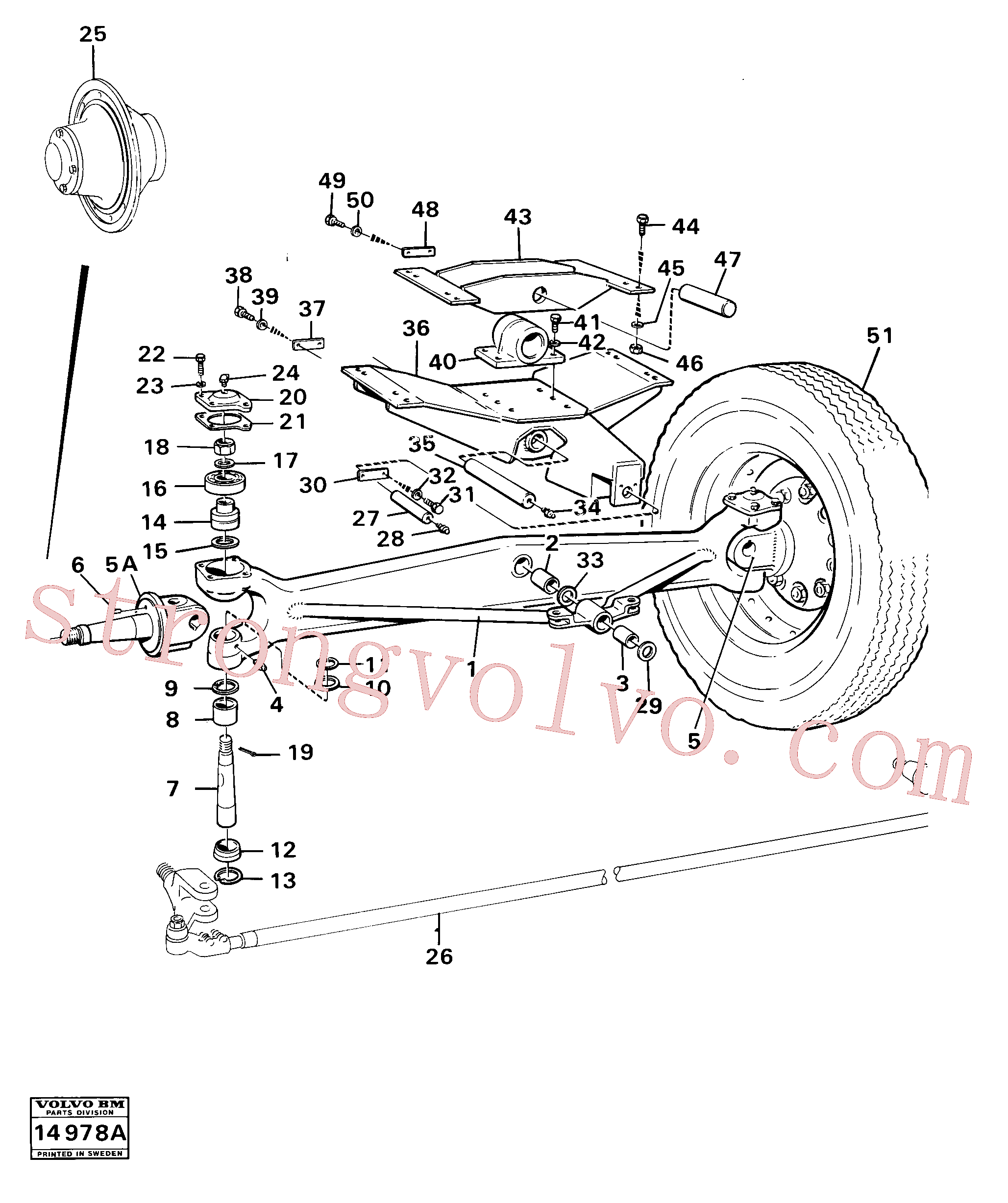 Atacado VOE907875 Cotter Pin Volvo escavadeira
