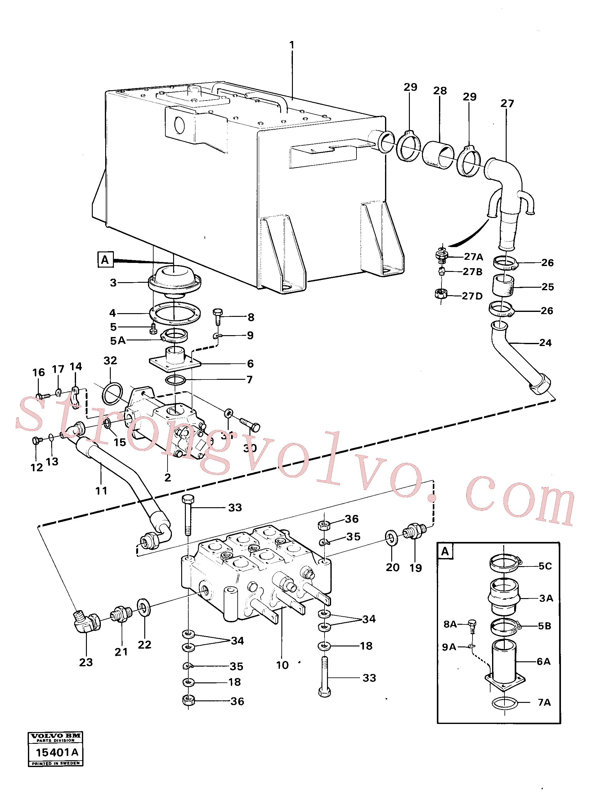 VOE955364 Volvo Linhas de alimentação(15401A Montagem)
