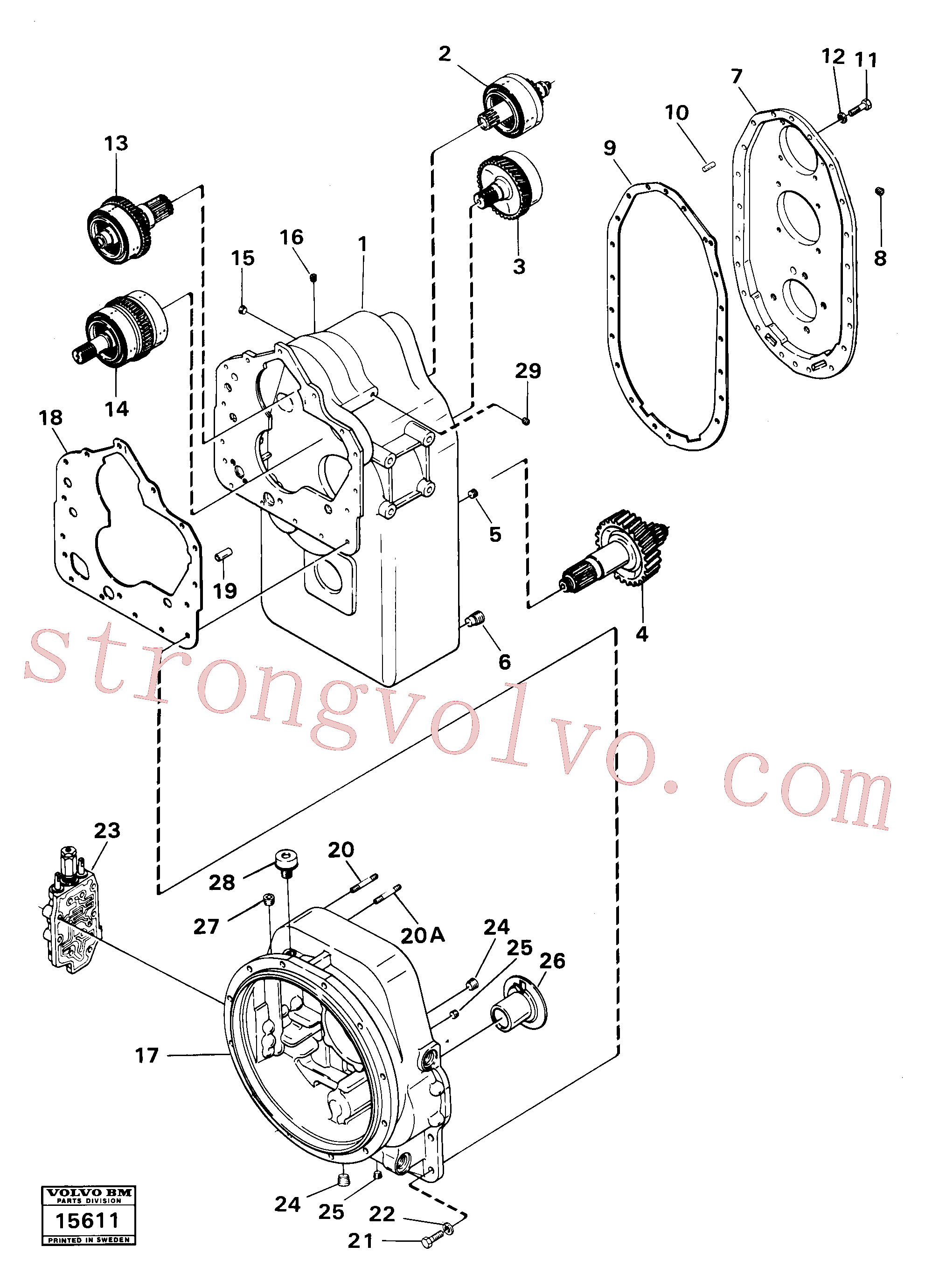Atacado VOE11993737 Bujão magnético Volvo escavadeira