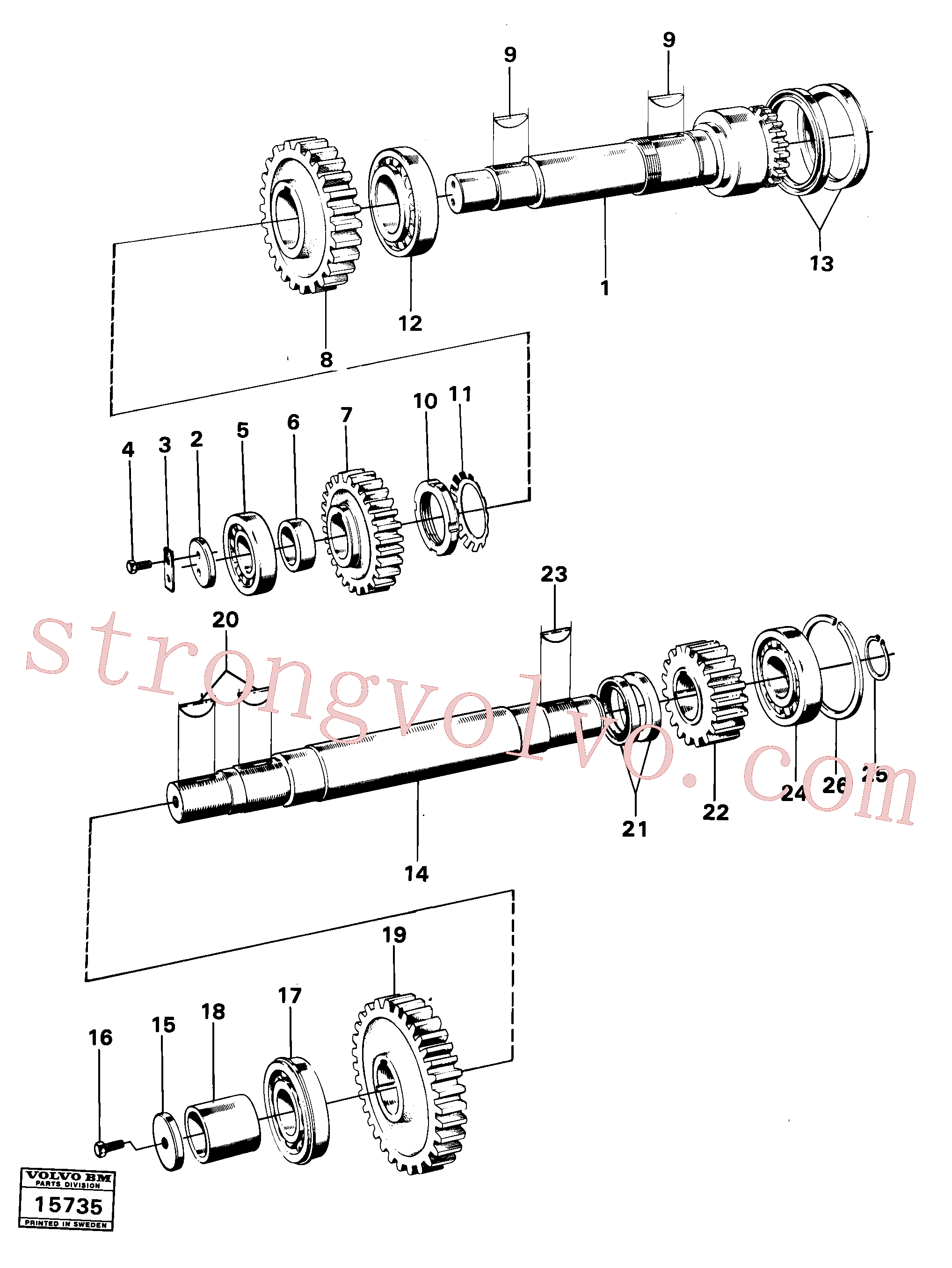 Atacado VOE7018496 Rolamento de rolos Volvo escavadeira