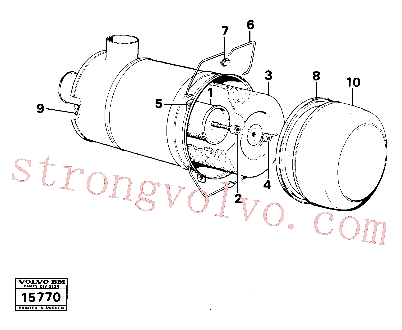 VOE955821 Volvo Filtro de ar(15770 Montagem)