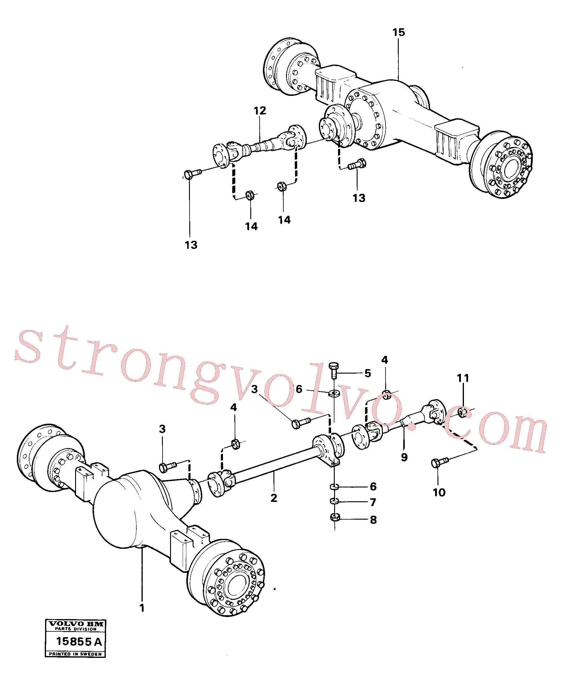 VOE997967 Volvo Veios propulsores com acessórios(15855A Montagem)