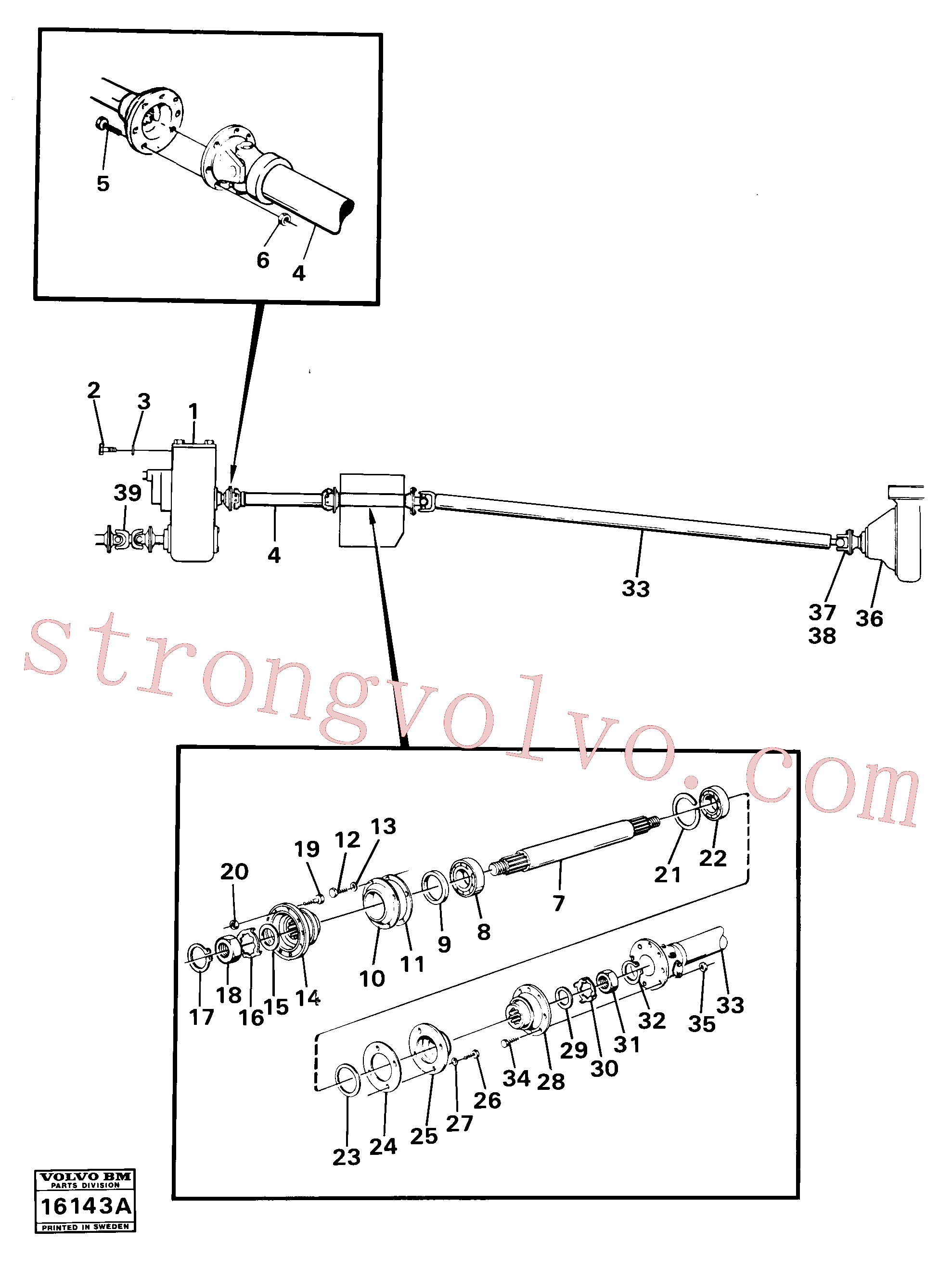 VOE914554 Volvo Veios propulsores com acessórios(16143A Montagem)