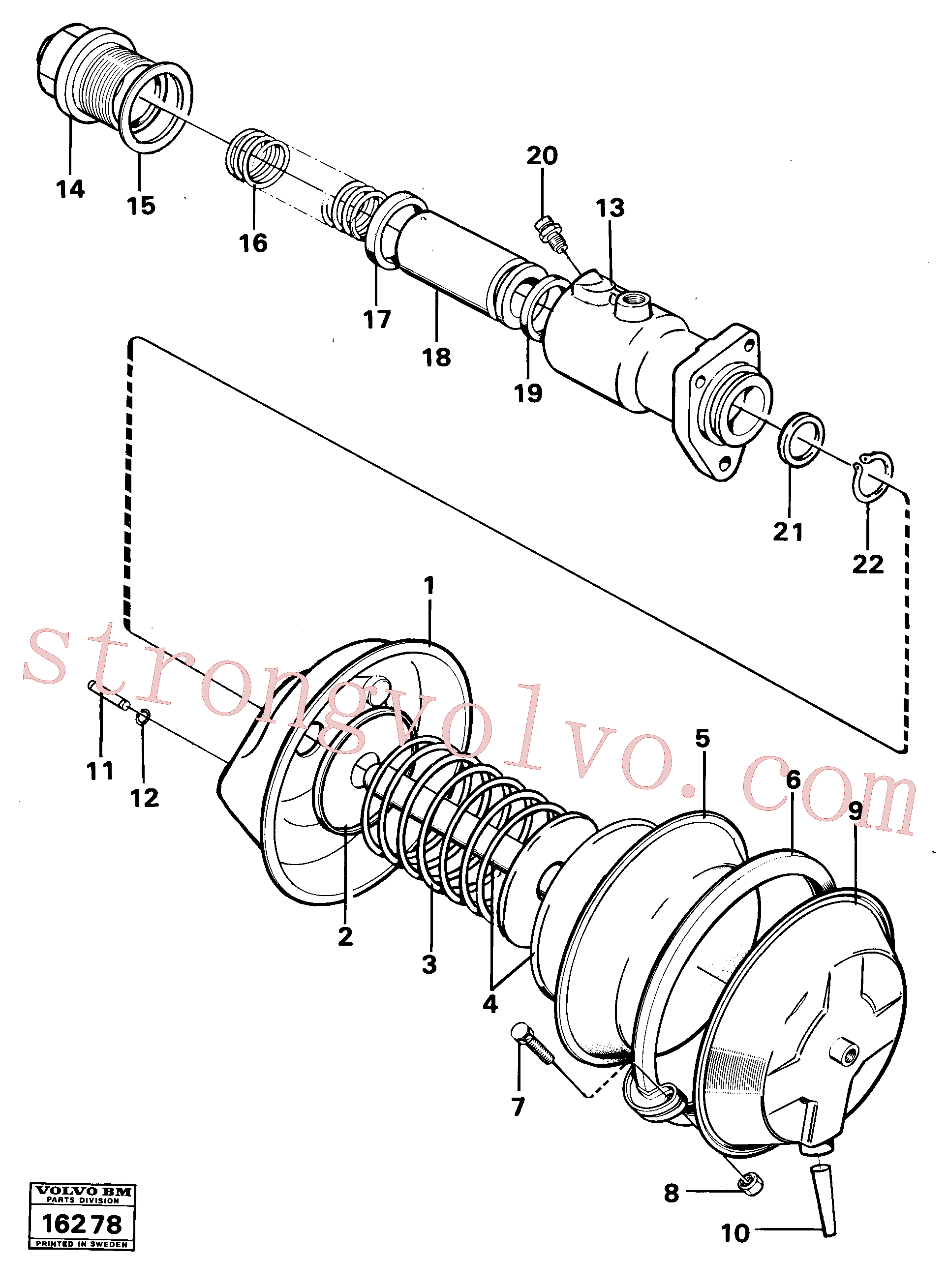 Atacado VOE955299 Parafuso sextavado Volvo escavadeira