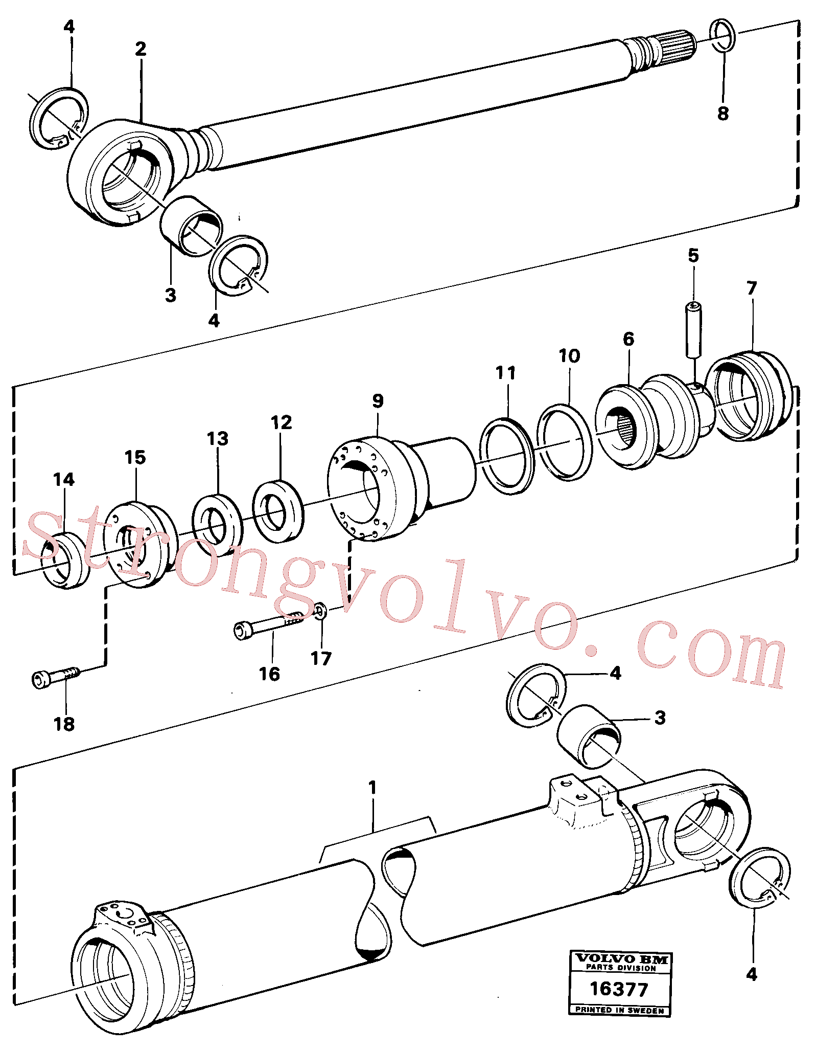 VOE4786743 Anel de apoio Inscreva-se para Volvo Acessórios para escavadeira