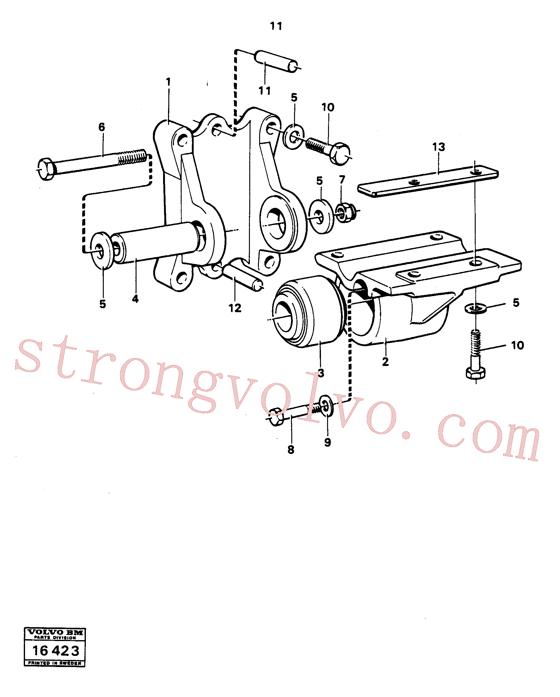 Volvo Acessórios para escavadeira ZM7097118 Parafuso sextavado Acessórios