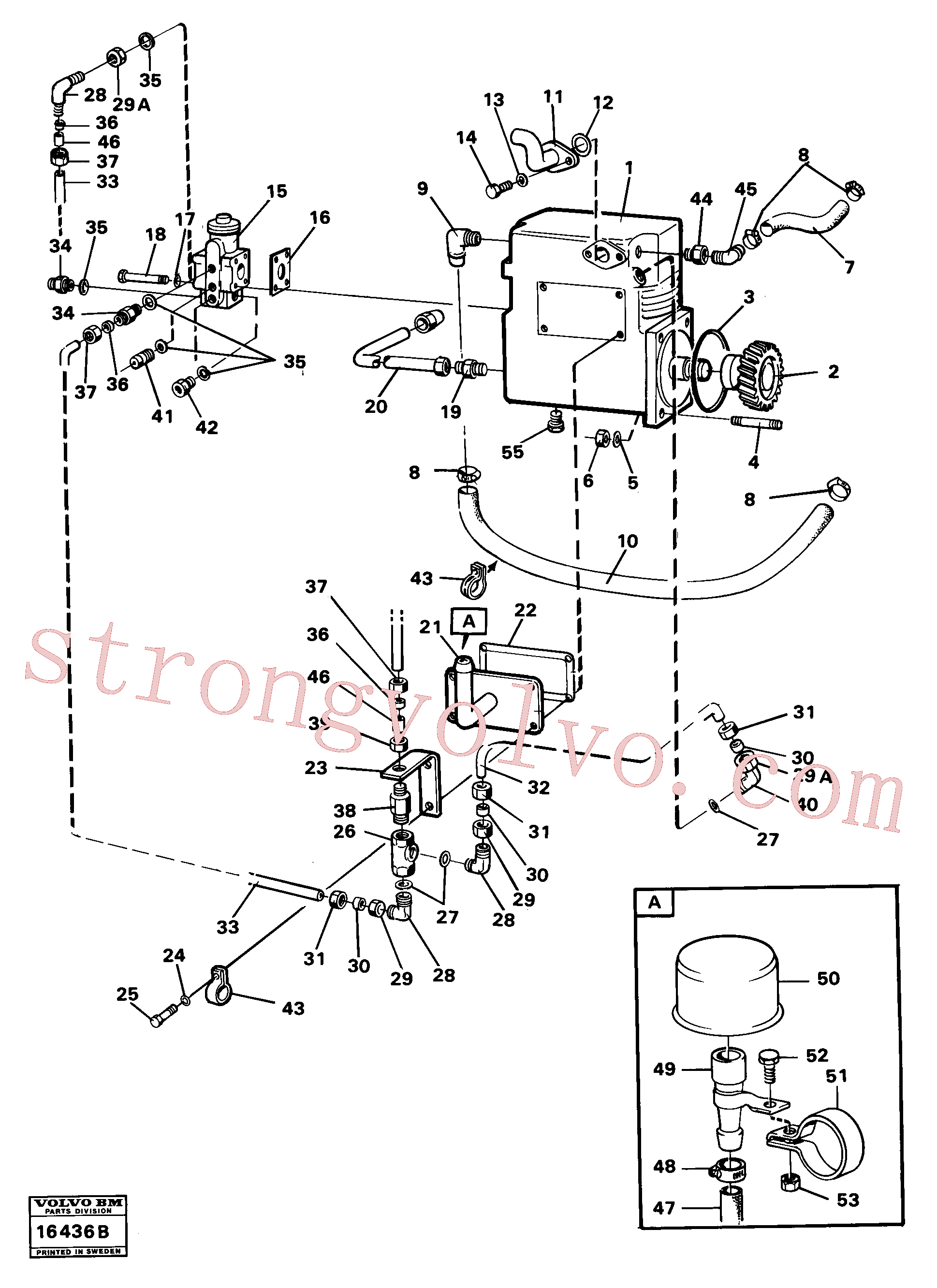SA9217-11400 Volvo Compressor de ar com acessórios(16436B Montagem)