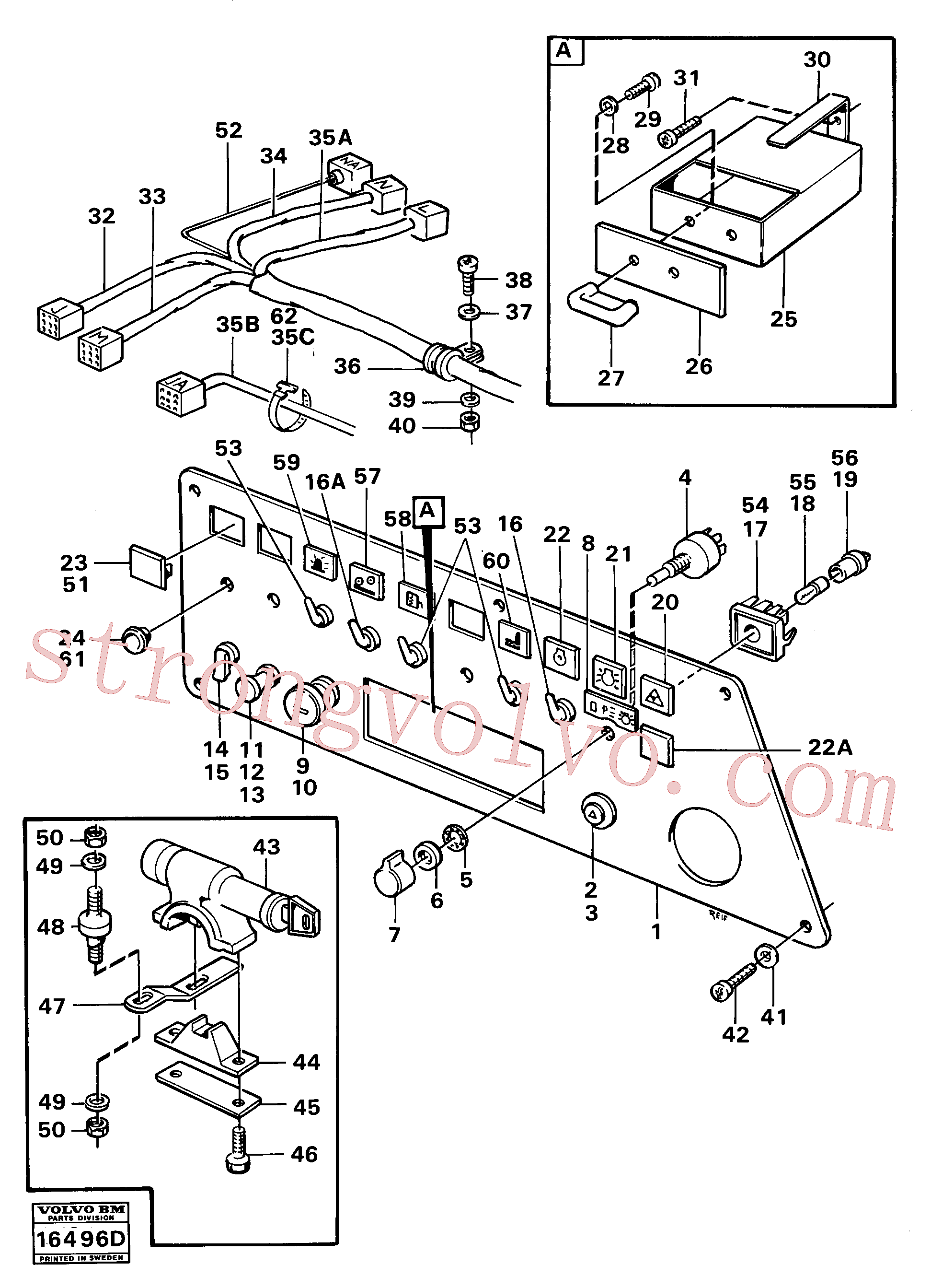 Volvo Acessórios para escavadeira VOE4786696 Interruptor Acessórios