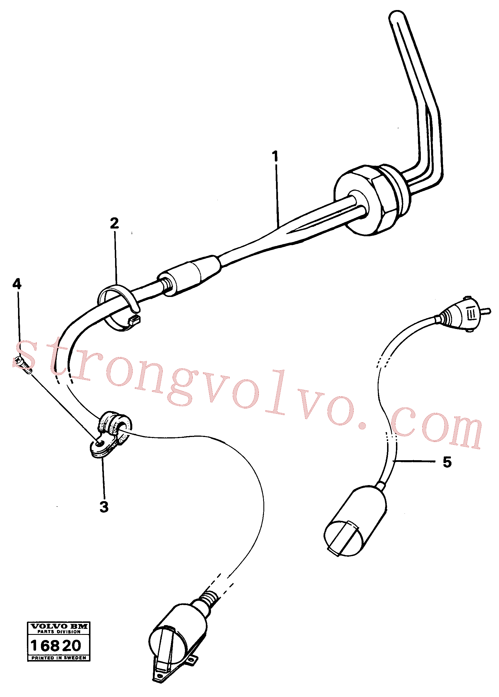 VOE4804419 Volvo Aquecedor do motor.(16820 Montagem)