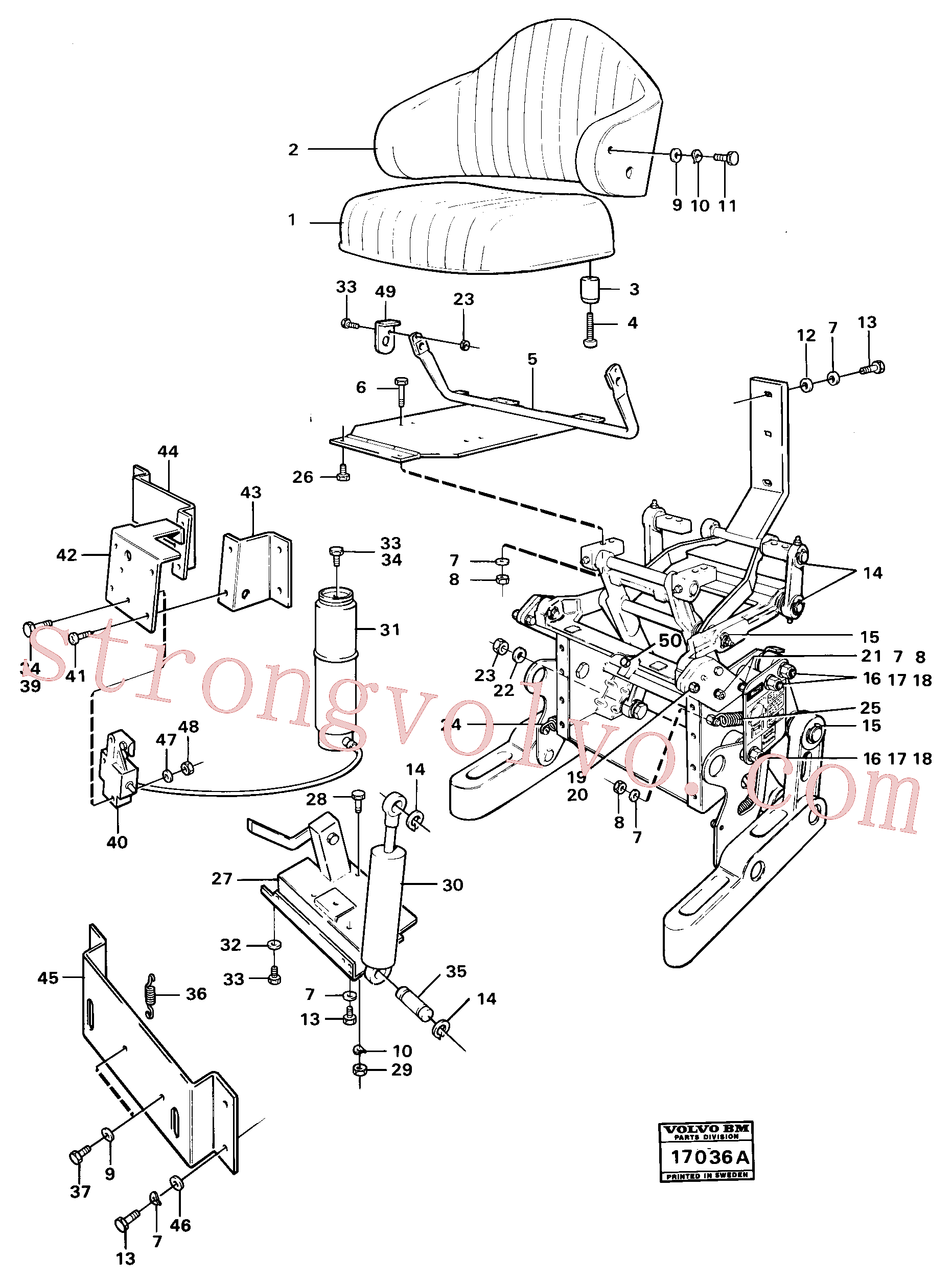 Atacado VOE950352 Lock nut Volvo escavadeira