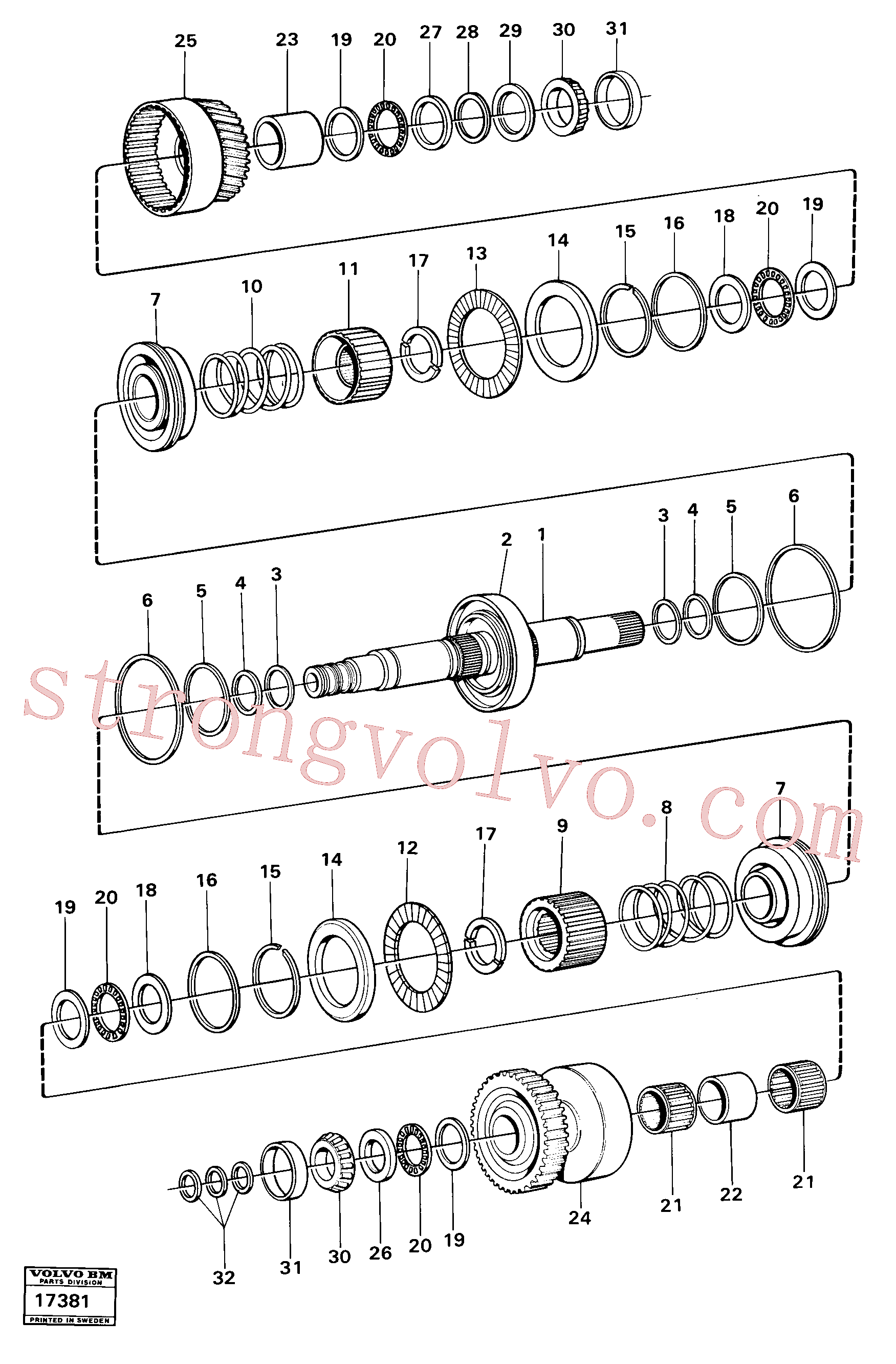 VOE4871692 Clutch Hub Inscreva-se para Volvo Acessórios para escavadeira
