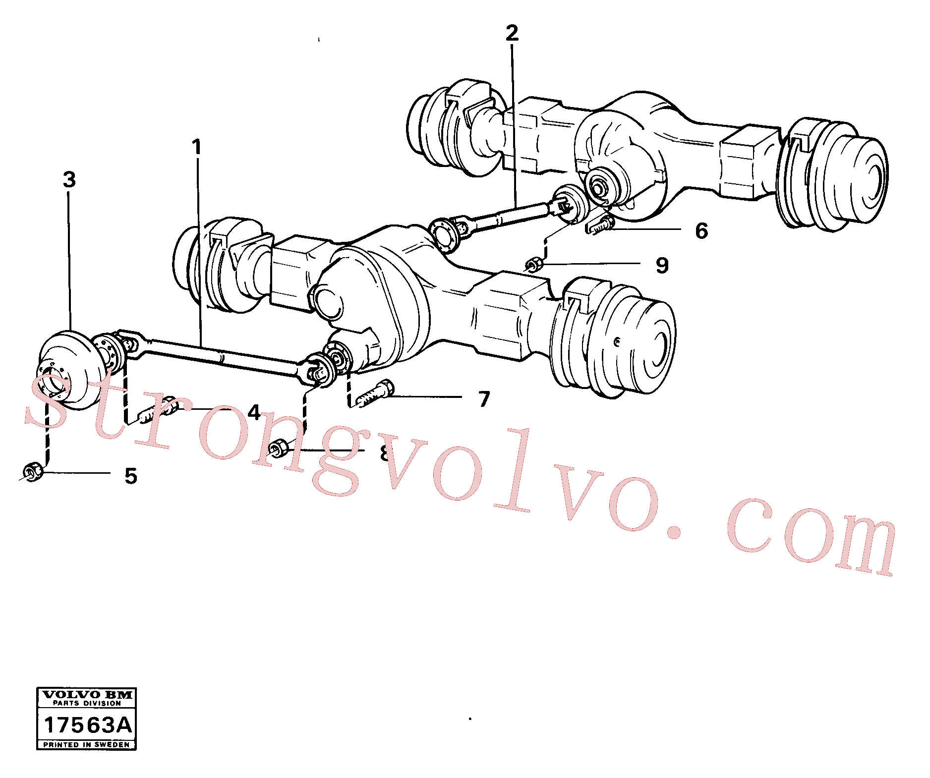 China Made VOE971086 Porca trava Volvo Acessórios para escavadeira
