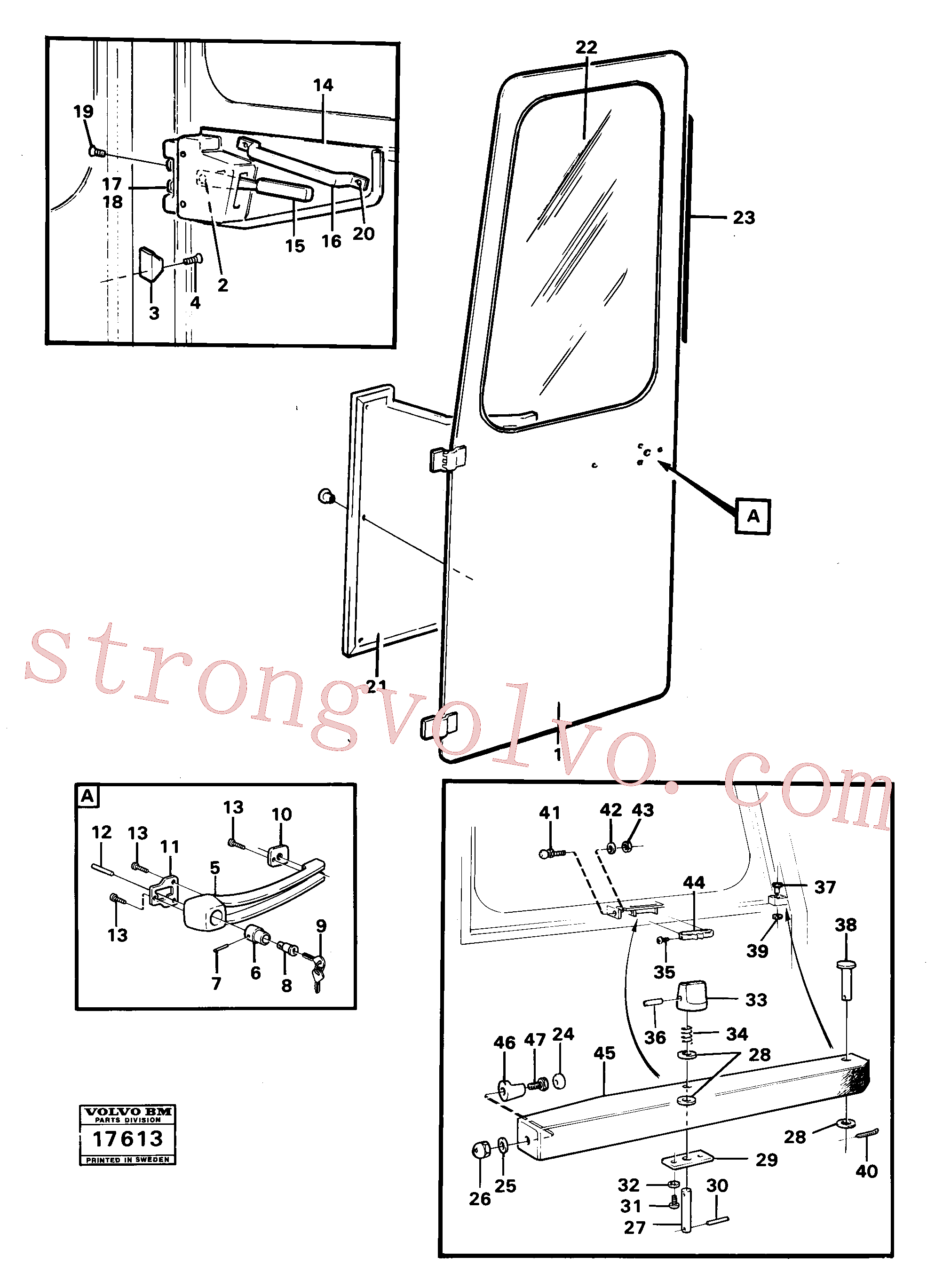 Volvo Acessórios para escavadeira VOE951953 Pino tubular Acessórios