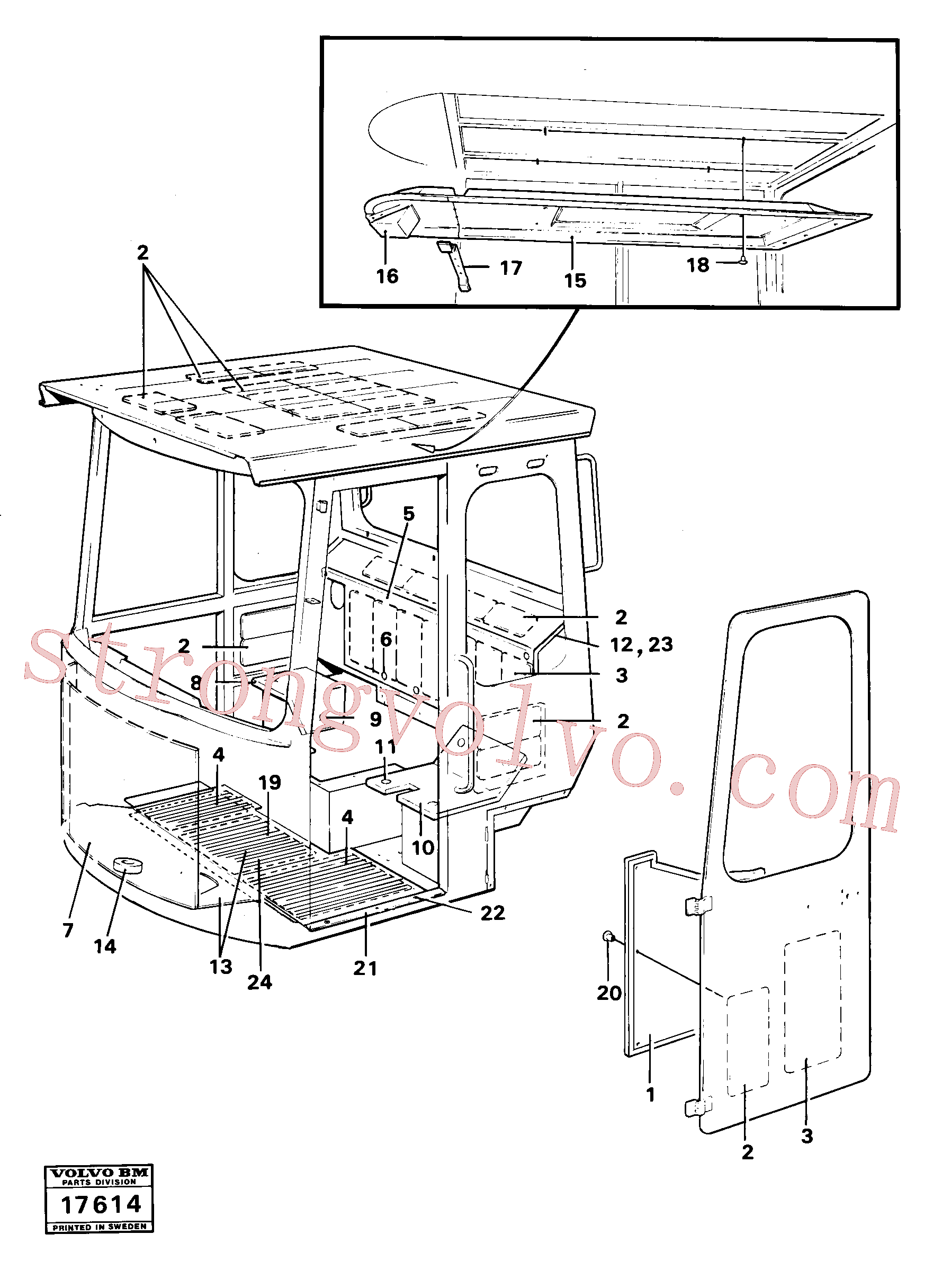Volvo VOE4786031 Molde estrutura Volvo Acessórios para escavadeira