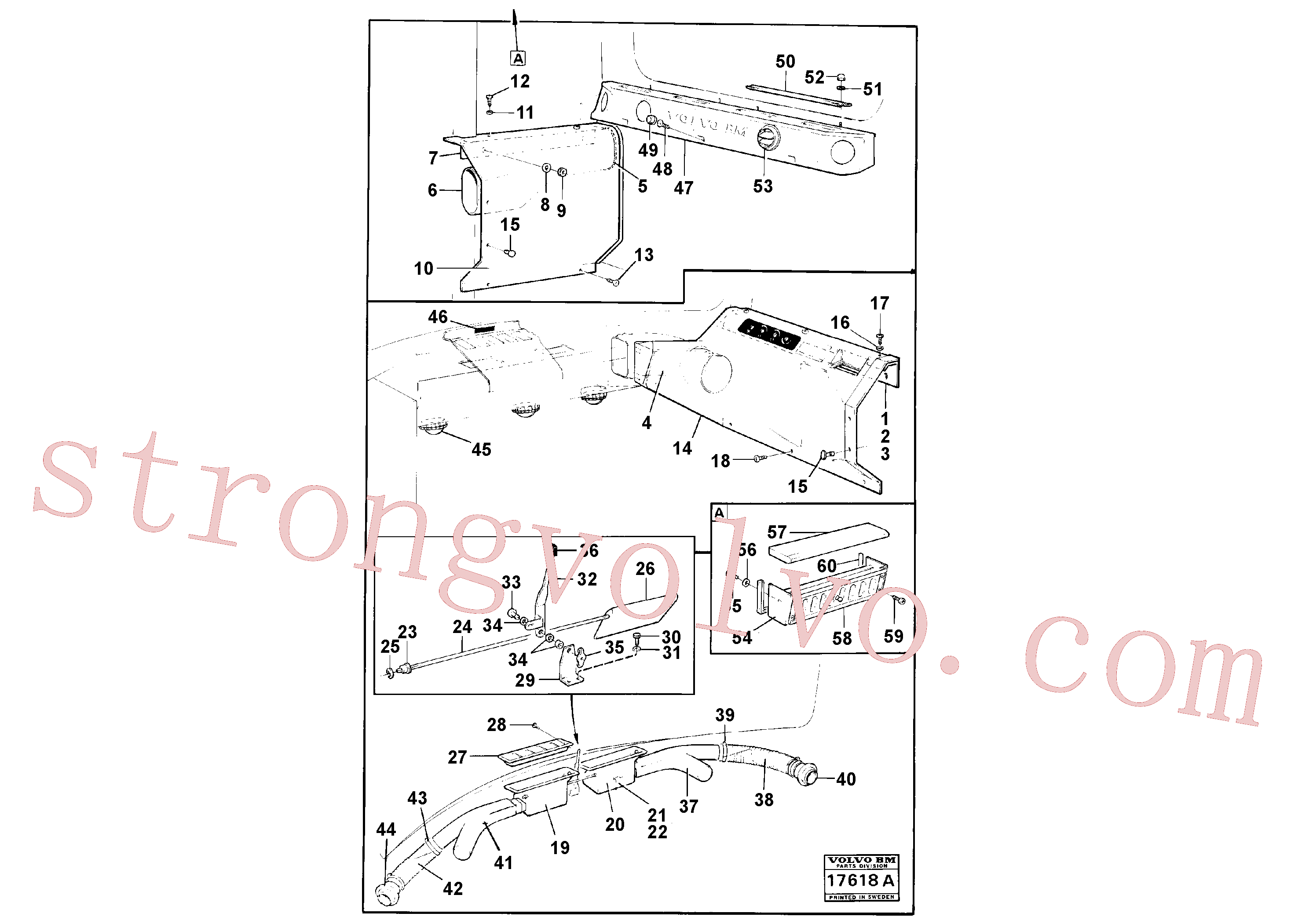 Volvo Acessórios para escavadeira VOE942184 Rebite cego Acessórios