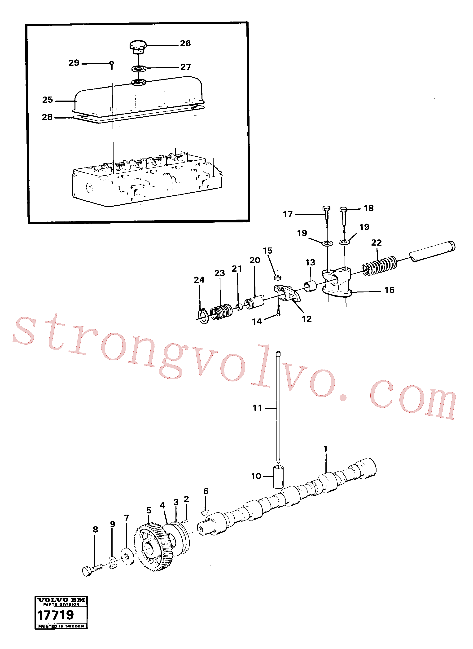 VOE14014892 Volvo Mecanismo de válvula(17719 Montagem)