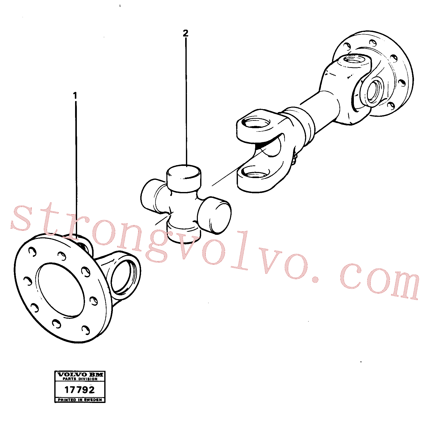 VOE4880996 Volvo Veio de hélice(17792 Montagem)