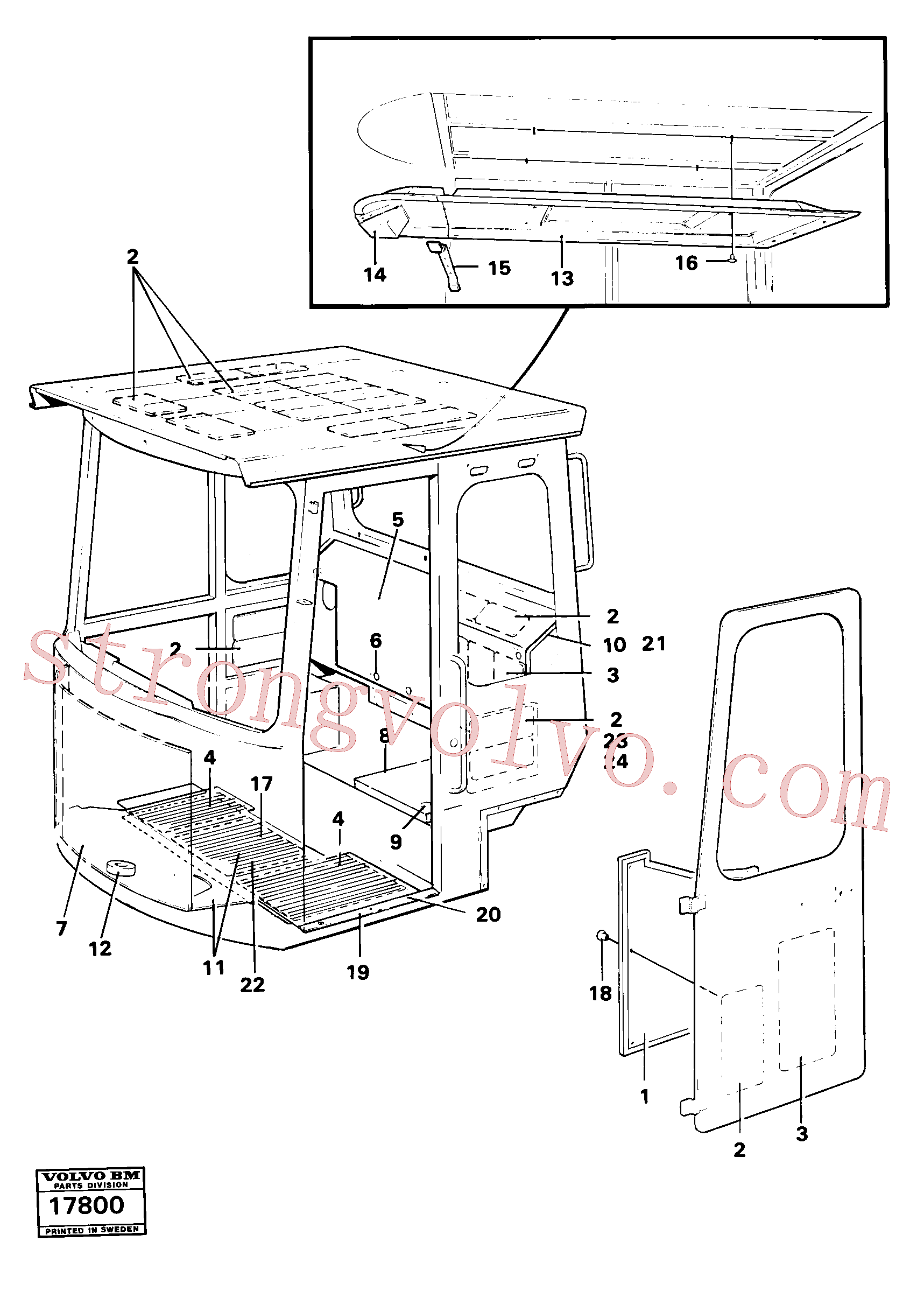 VOE14211218 Volvo Revestimento de isolamento(17800 Montagem)