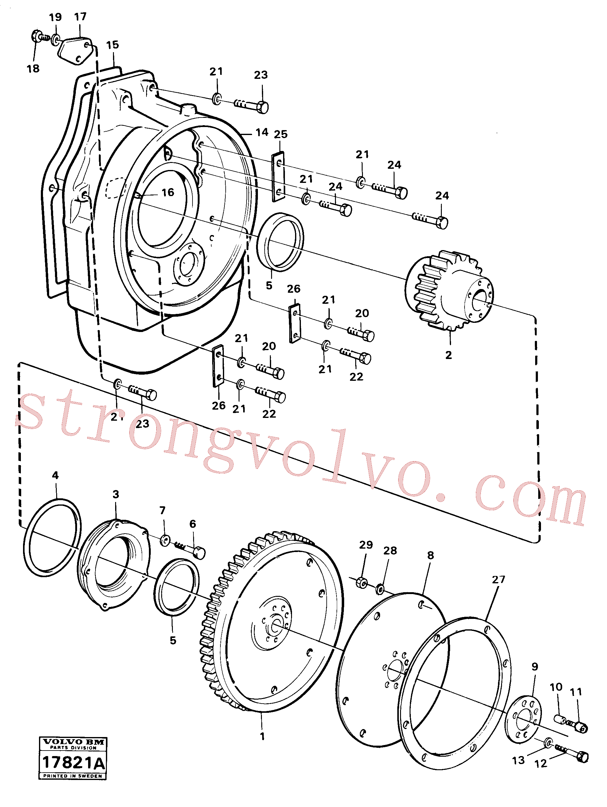 VOE13943943 Anel-o Volvo escavadeira