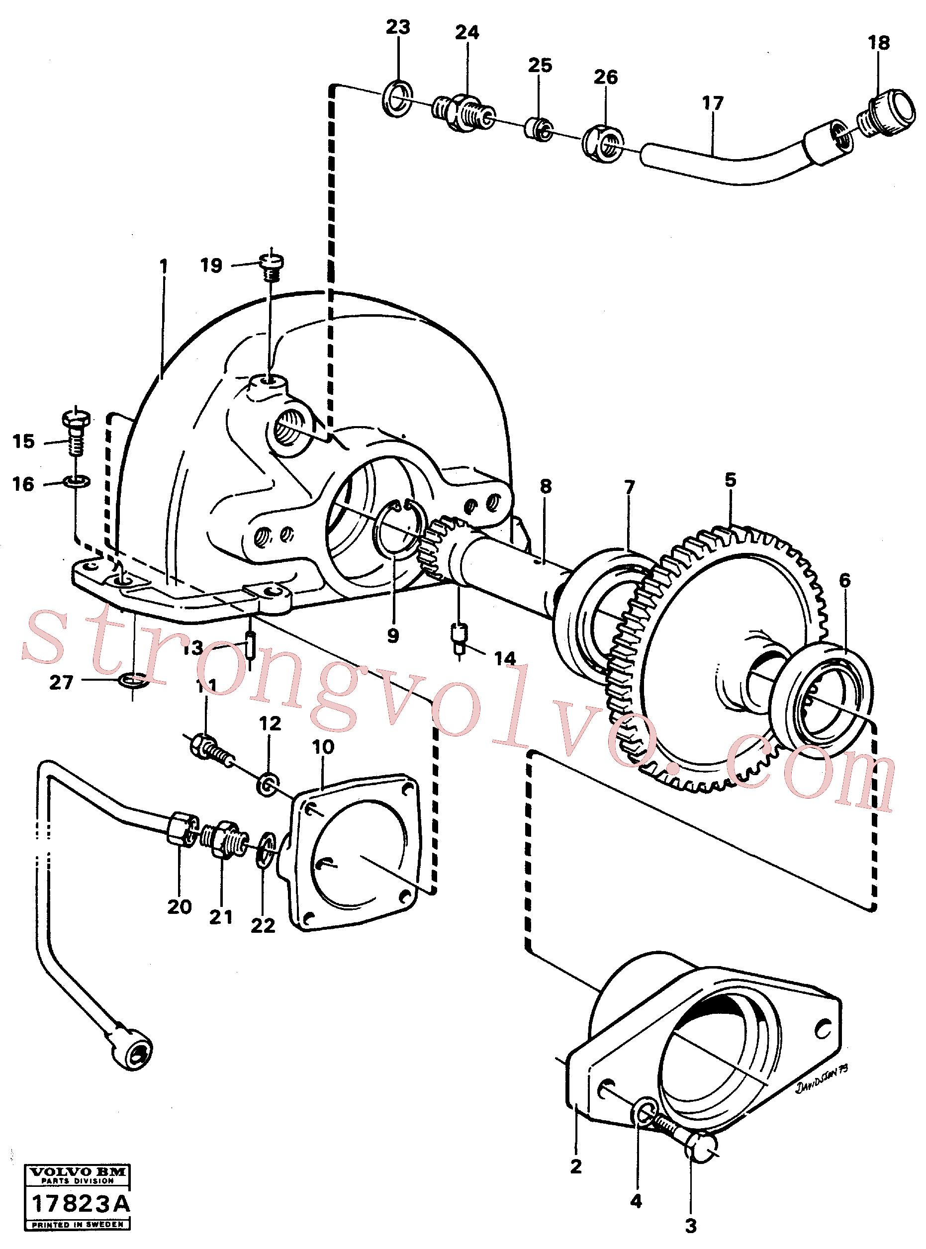 VOE7192566 Volvo Accionamento da bomba(17823A Montagem)