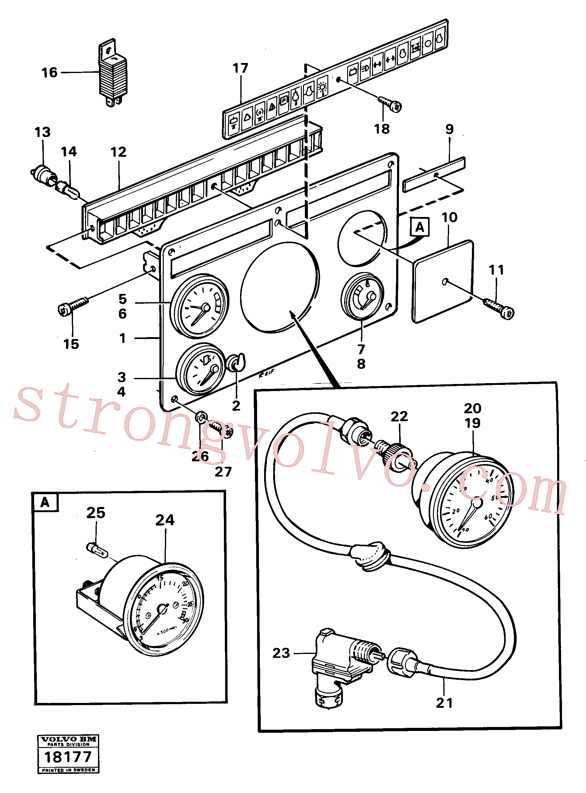 VOE956095 Parafuso phillips Volvo escavadeira